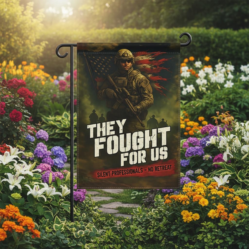 Soldier Army Veteran garden flag 12x18 In Doublesided Military Tribute Display for Memorial Day, Veterans Day, Armed Forces Day, Independence Day, Outdoor Yard Decoration - Image 7