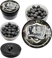 100 x Hard Mix Rubber Steel Balls Paintballs 1.8 Grams Ammo for Self Home Defense in 43 Caliber