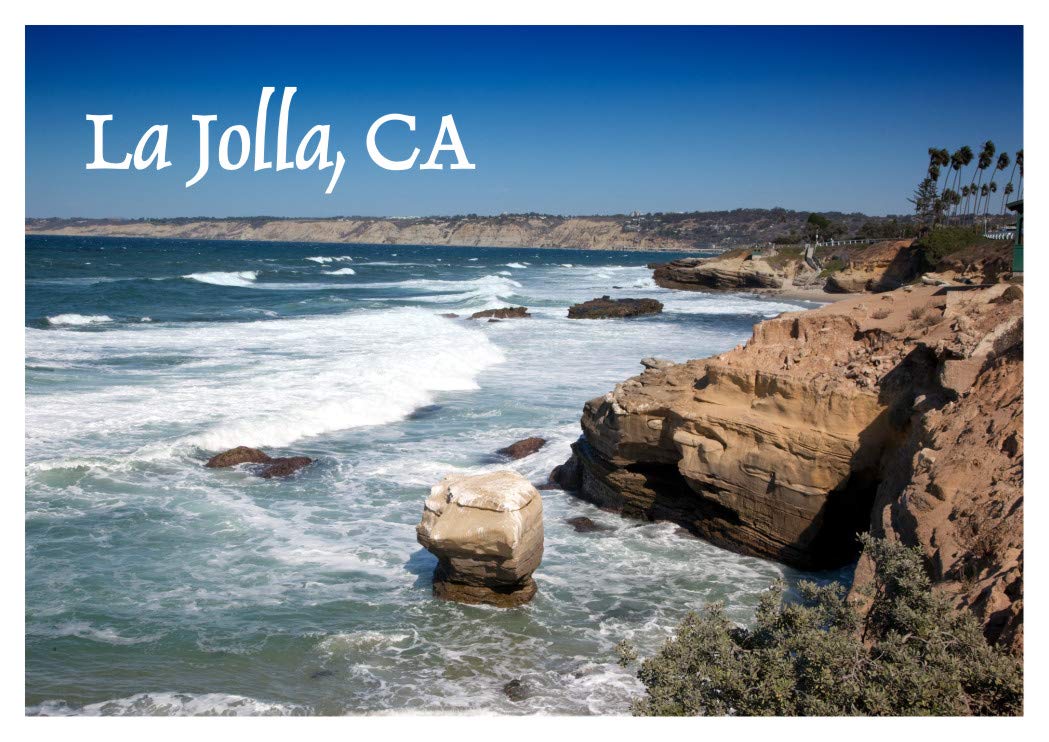 La Jolla Beach, San Diego, California, CA, Pacific Ocean, Travel, Souvenir, Refrigerator, Locker Gift Magnet 2 x 3 Fridge Magnet