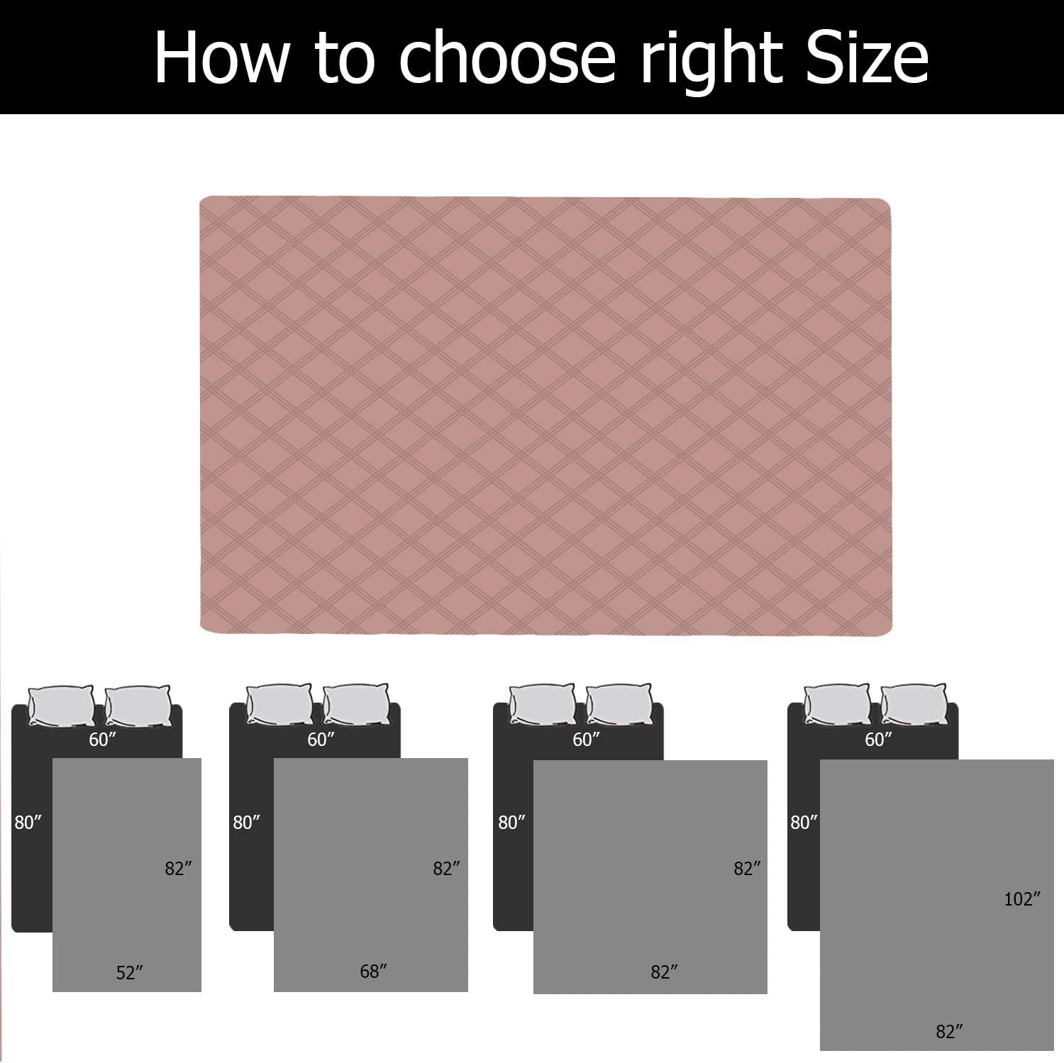 Ameritex Waterproof Dog Bed Cover Pet Blanket with Anti-Slip Back for Furniture Bed Couch Sofa (40x50 Inch (Pack of 1), Lightgrey) : Pet Supplies