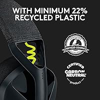 Vista 4 de Logitech G435 Lightspeed y Bluetooth Auriculares inalámbricos para juegos ligeros color negro renovado