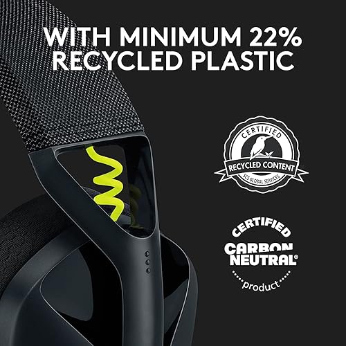 Miniatura 4 de Logitech G435 Lightspeed y Bluetooth Auriculares inalámbricos para juegos ligeros color negro renovado