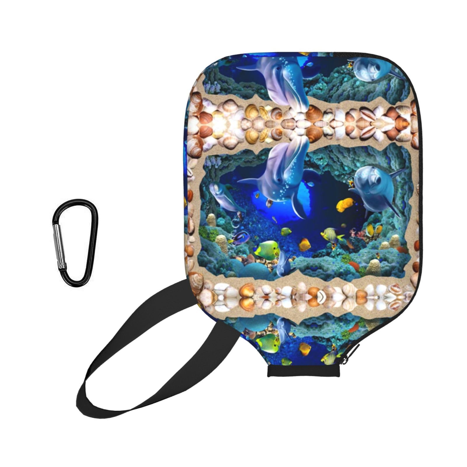 ESNAIUVCD Underwater World Blue Marine Life Print