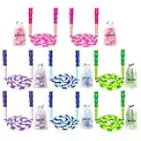 Soft Beaded Jump Ropes, Adjustable Length Skipping Rope, Tangle Free Segmented Jumping Rope for Kids and Adults Exercise, Fitness 9.2 Ft