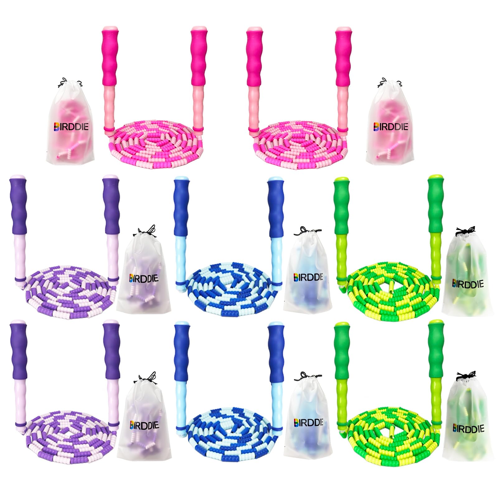 BIRDDIE Soft Beaded Jump Ropes