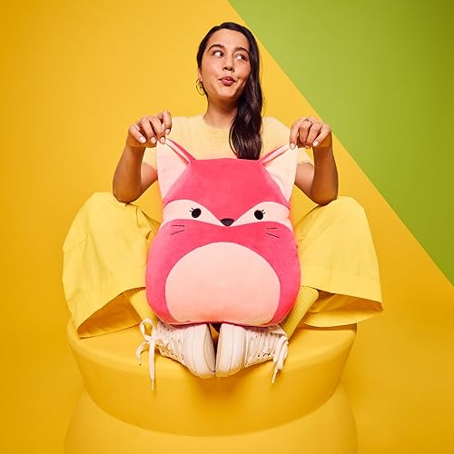 Miniatura 6 de Squishmallows Zorro rojo coral Fifi original de 14 pulgadas - Peluche oficial de Jazwares grande y ultrasuave