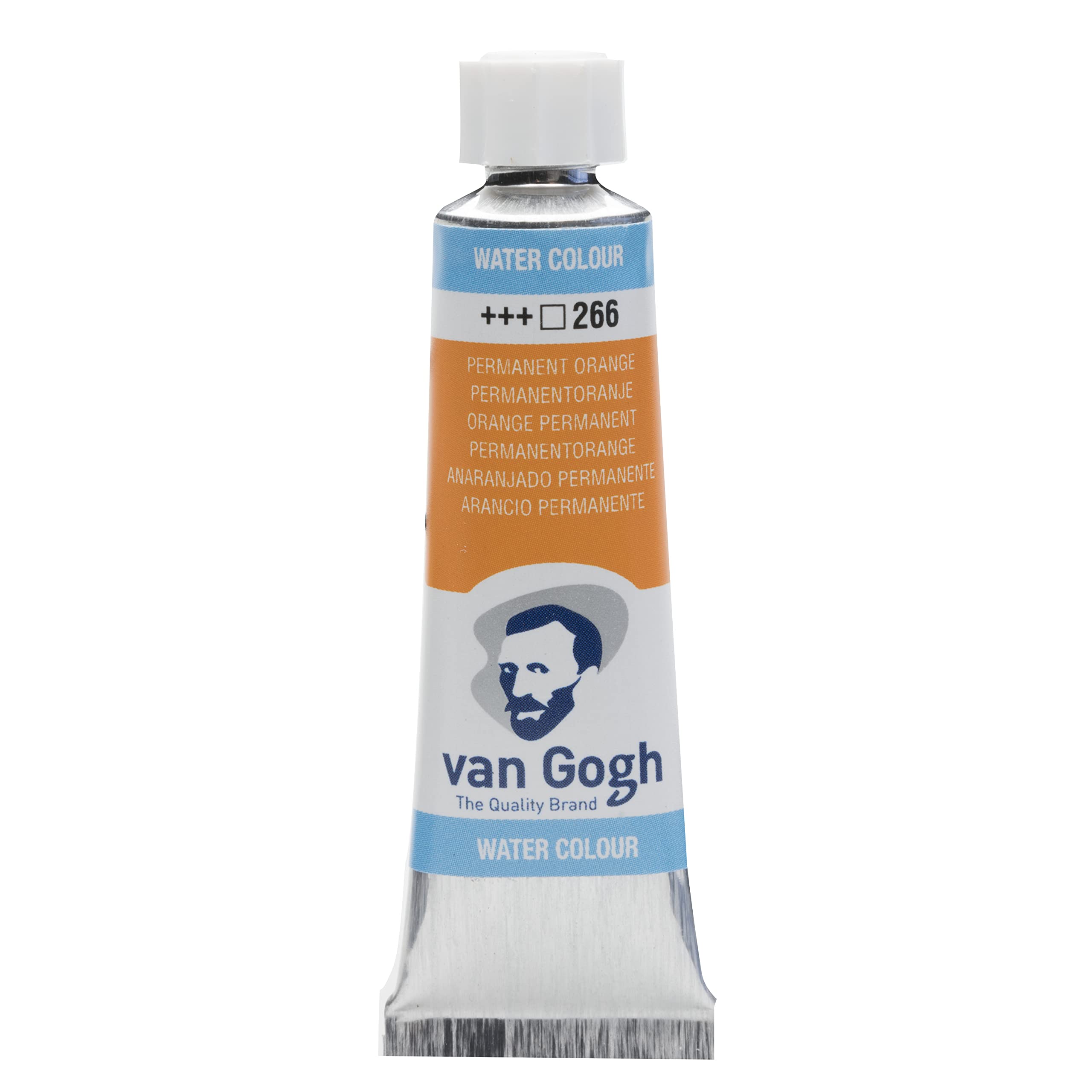 Van Gogh Watercolour Paint, 10ml Tube, Permanent Orange 266