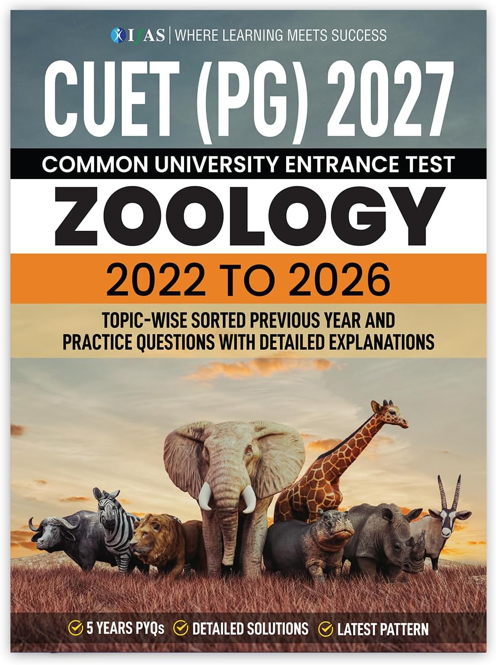 CUET PG Zoology Book Topic-wise Shorted Previous Year (PYQ) and Practice Question with detailed solution, 4000+ questions also useful for M.Sc. Entrance exam