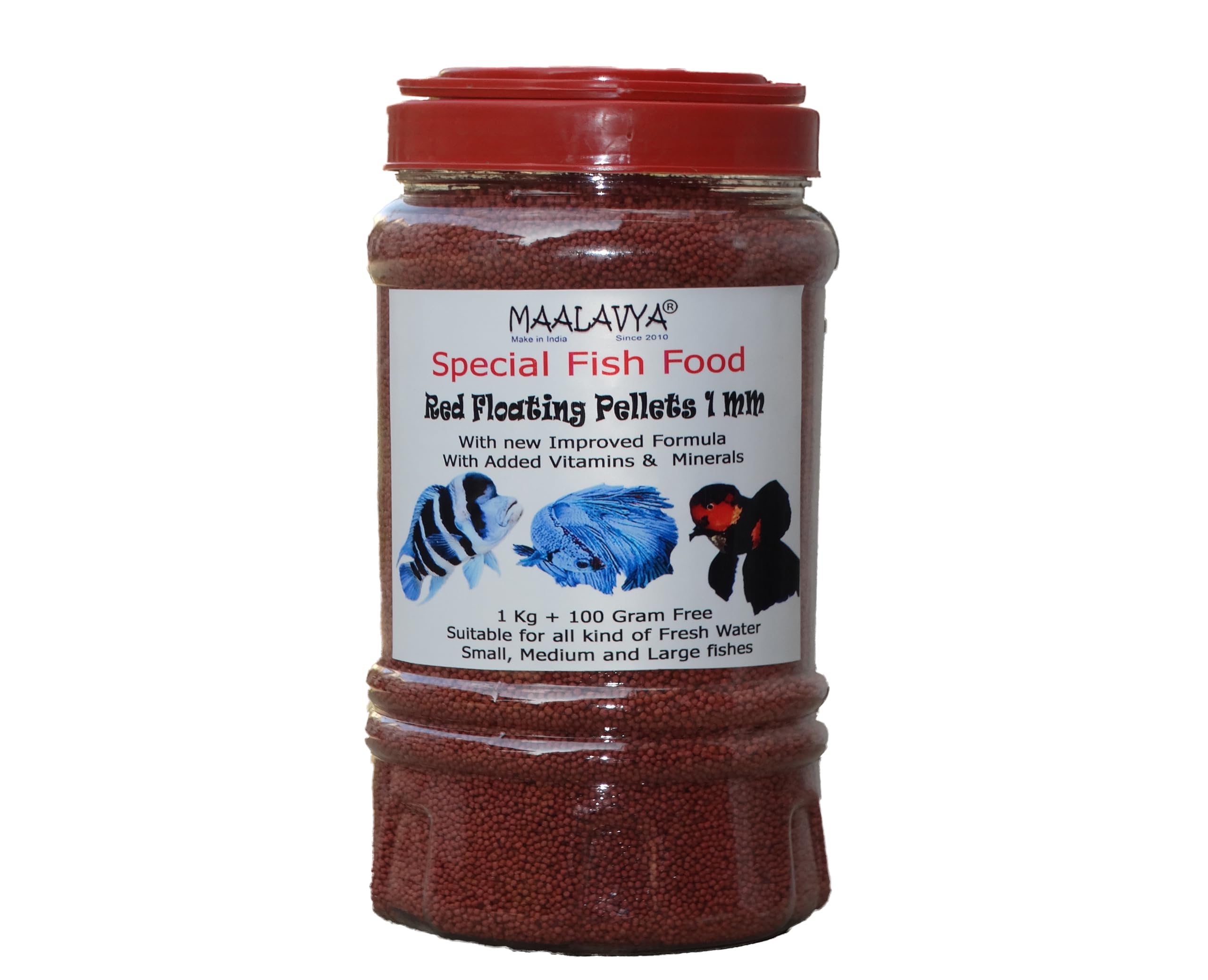Maalavya Fish Feed Food 1 KG+100 GM Free Special Fish Food Good Fish Food for Aquarium (Red 1MM) (B0BRJKW6DL) Amazon Price History, Amazon Price Tracker