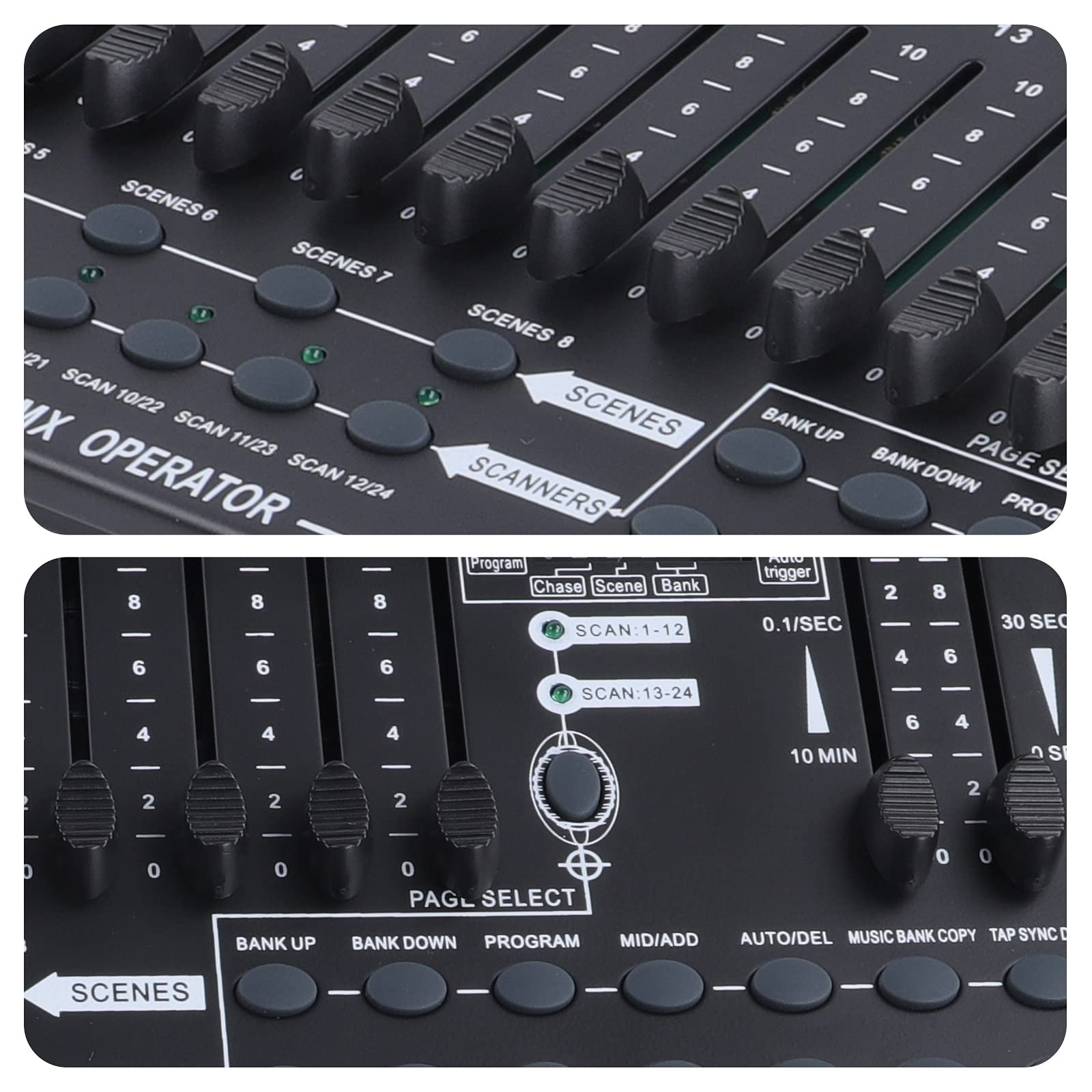 UKing Controller D-MX per Luci da Palcoscenico D-MX512, Controller D-MX 384 per Console, Scene per Controllo D-MX, Luce D-MX, Luce per Feste, DJ Discoteca, Luce per Palcoscenico, DJ Apparecchiatura