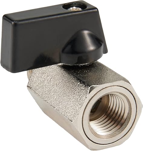 Miniatura 8 de Paquete de 2 mini válvula de bola de latón EFIELD de 14 de giro hembra NPT X 14 pulgadas macho NPT válvula de cierre roscada