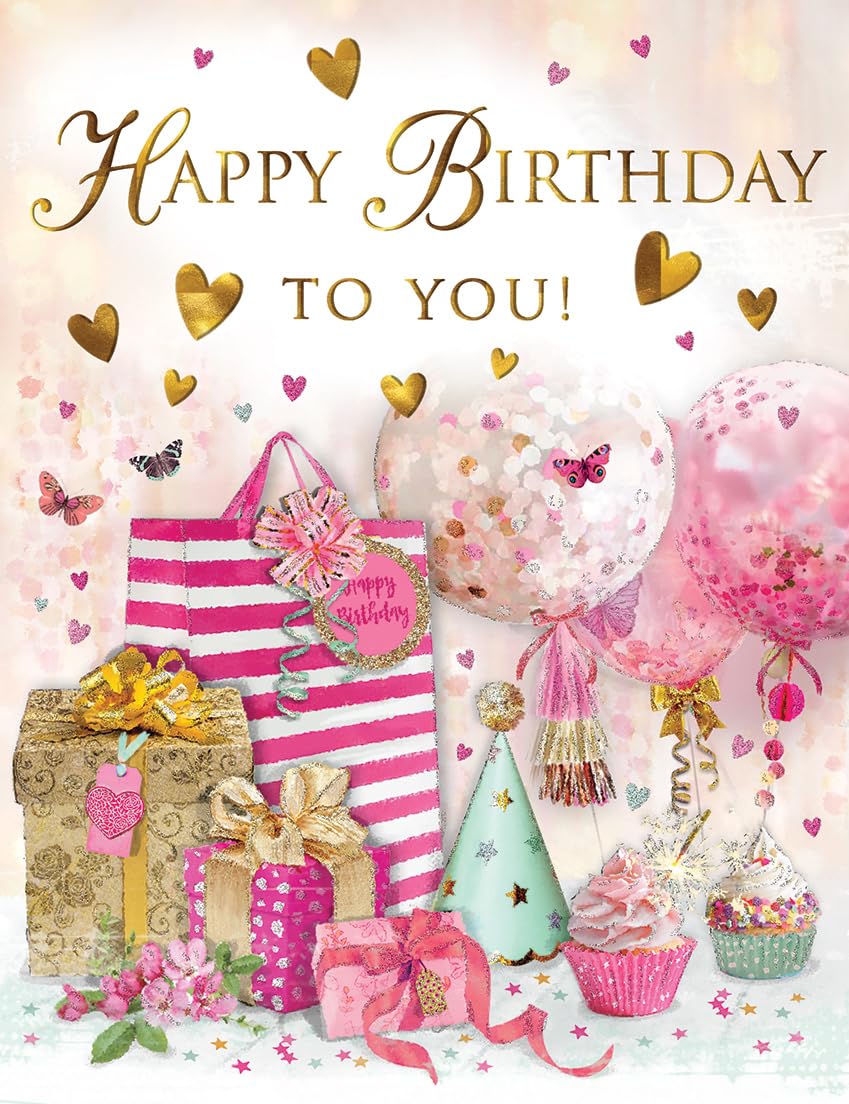 Birthday Card, Happy Birthday to You Female - 8 x 6 inches - Regal Publishing