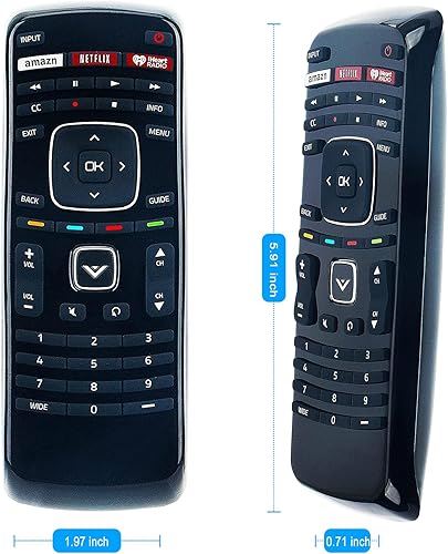 Miniatura 4 de Nuevo control remoto XRT112 de repuesto para televisor LED Vizio Smart Internet con botones para las aplicaciones Netflix / iHeart Radio