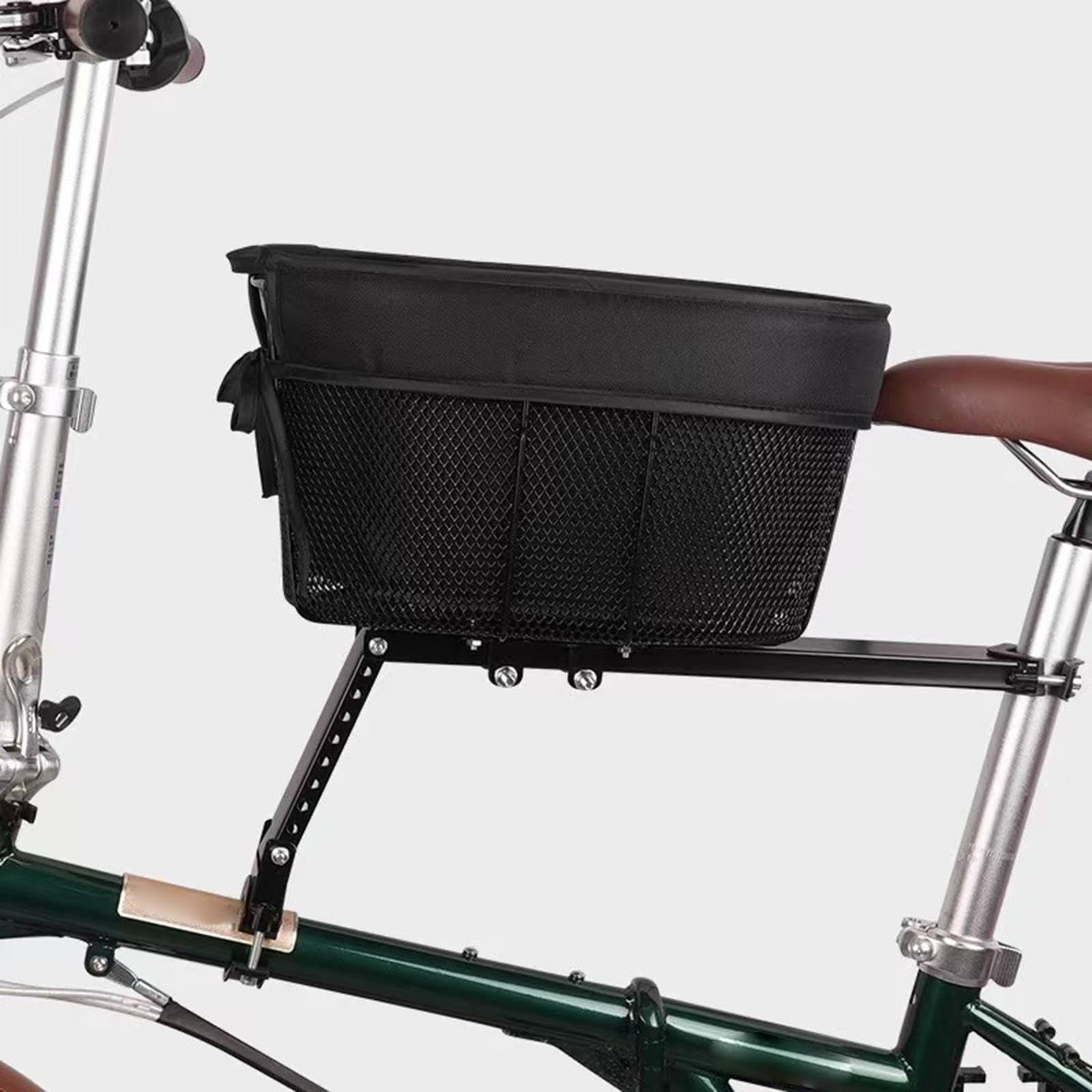 Borsa da trasporto per bicicletta con ventilazione per animali domestici, per viaggiare con animali domestici e generi alimentari durante le attività ciclistiche.