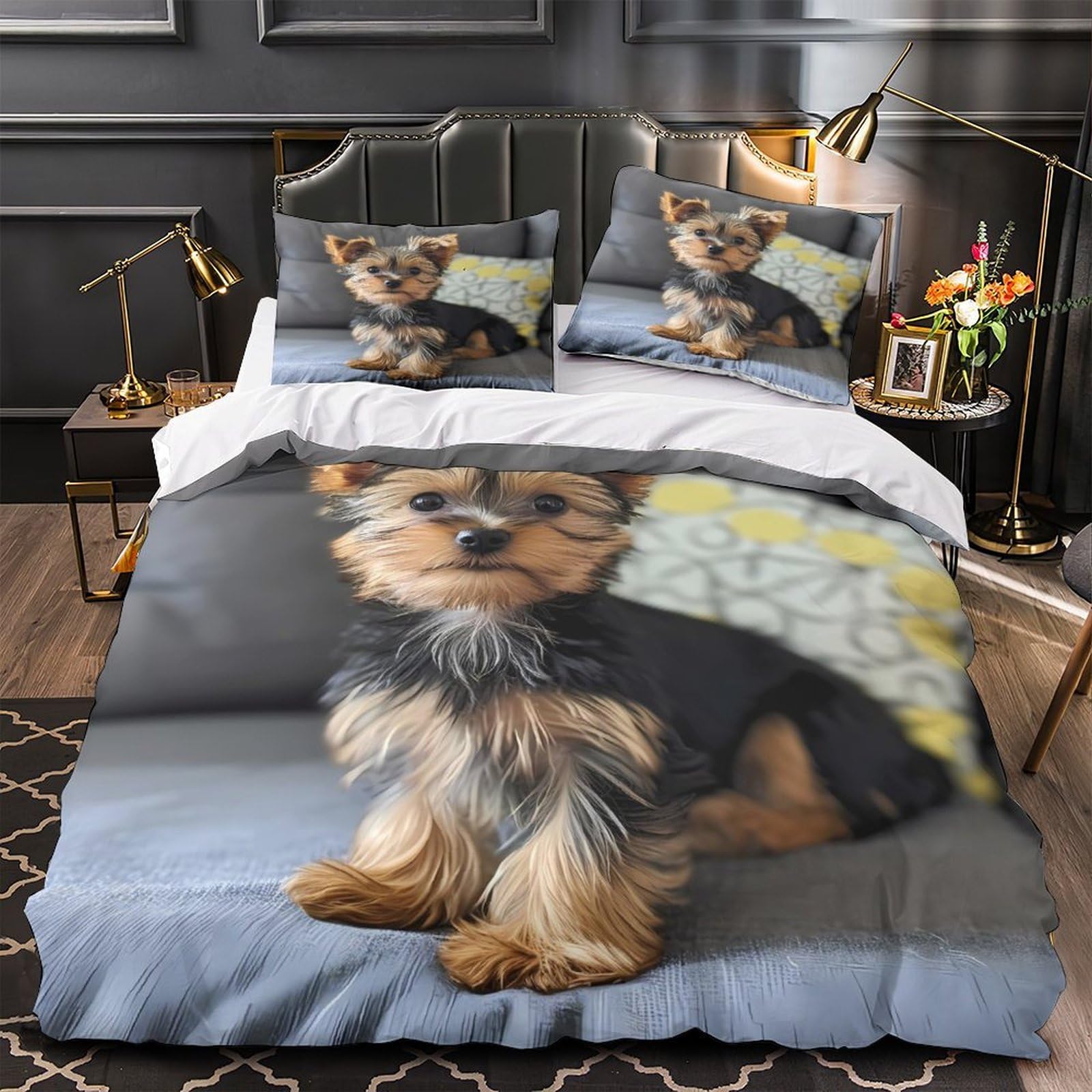 Housse de Couette Chiots 3D pour une Chambre Douce et Cocooning