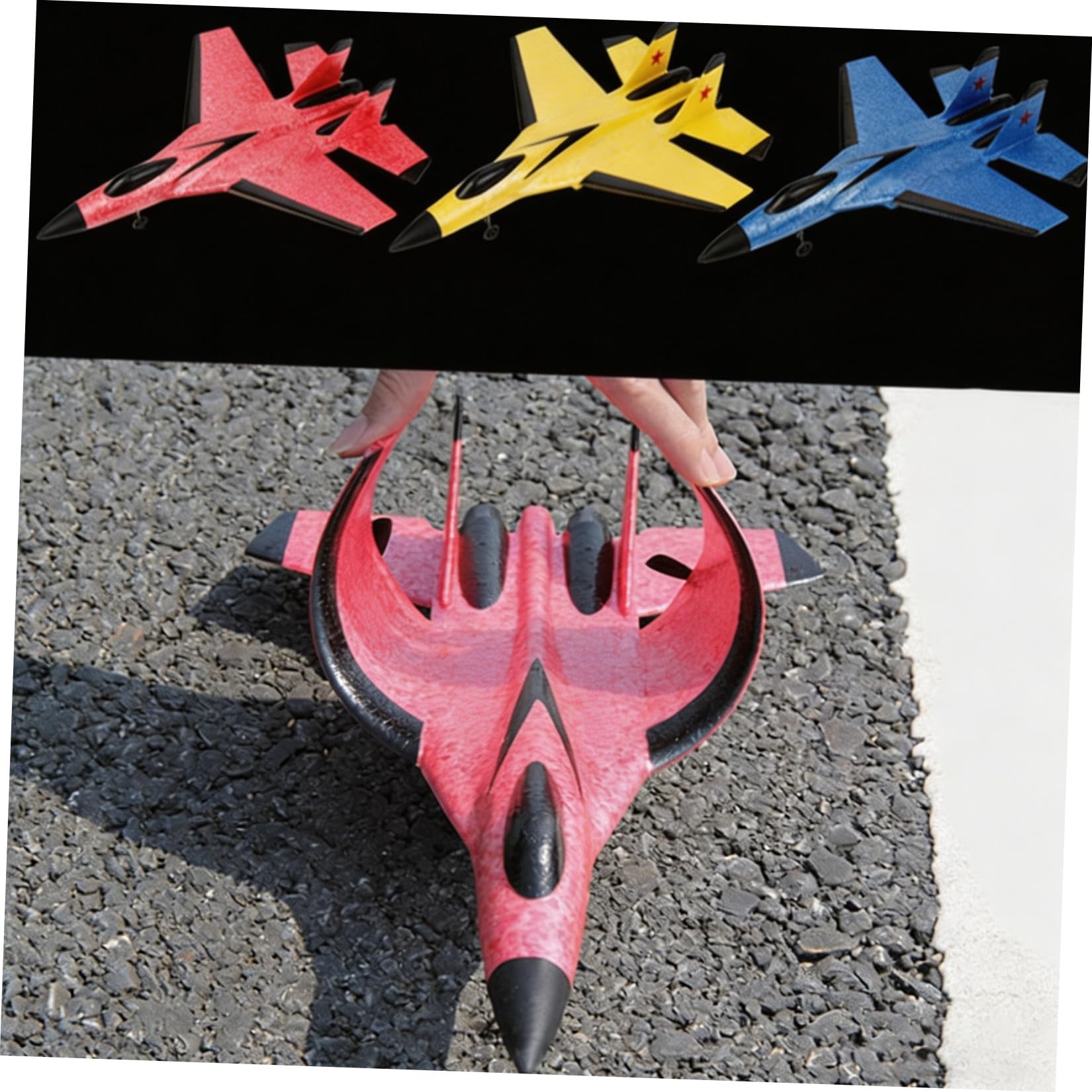 ibasenice Aereo Rc Elettrico per Ragazza Aliante ad Ala Fissa Bilaterale Realizzato in Materiale Epp Resistente Ricaricabile Tramite Cavo USB