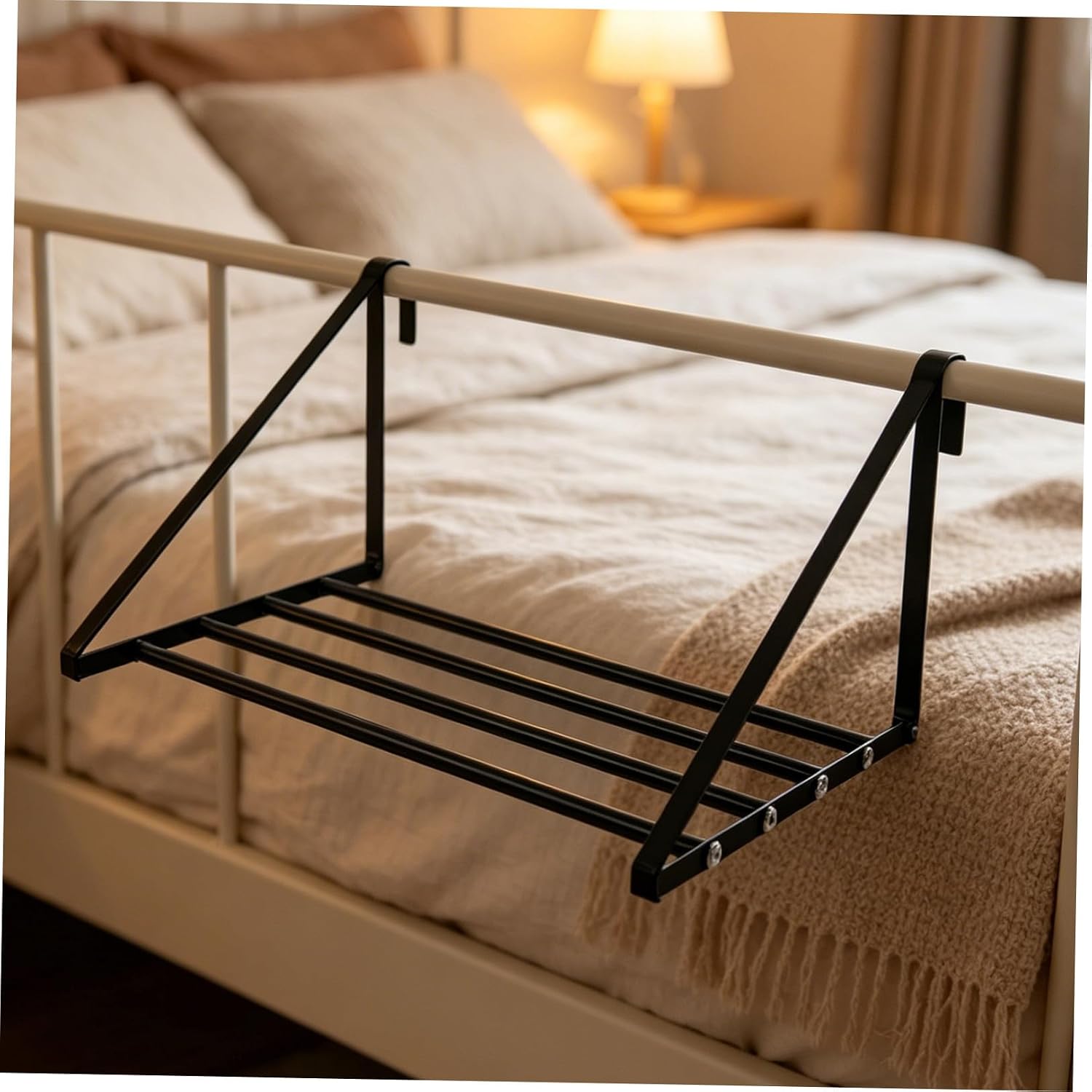 Door Clothes Drying Rack Black Iron Hanging Laundry Wall Rack for Towels and Garments Space Efficient Storage and No-Drill Installation, for Apartments and Bathrooms