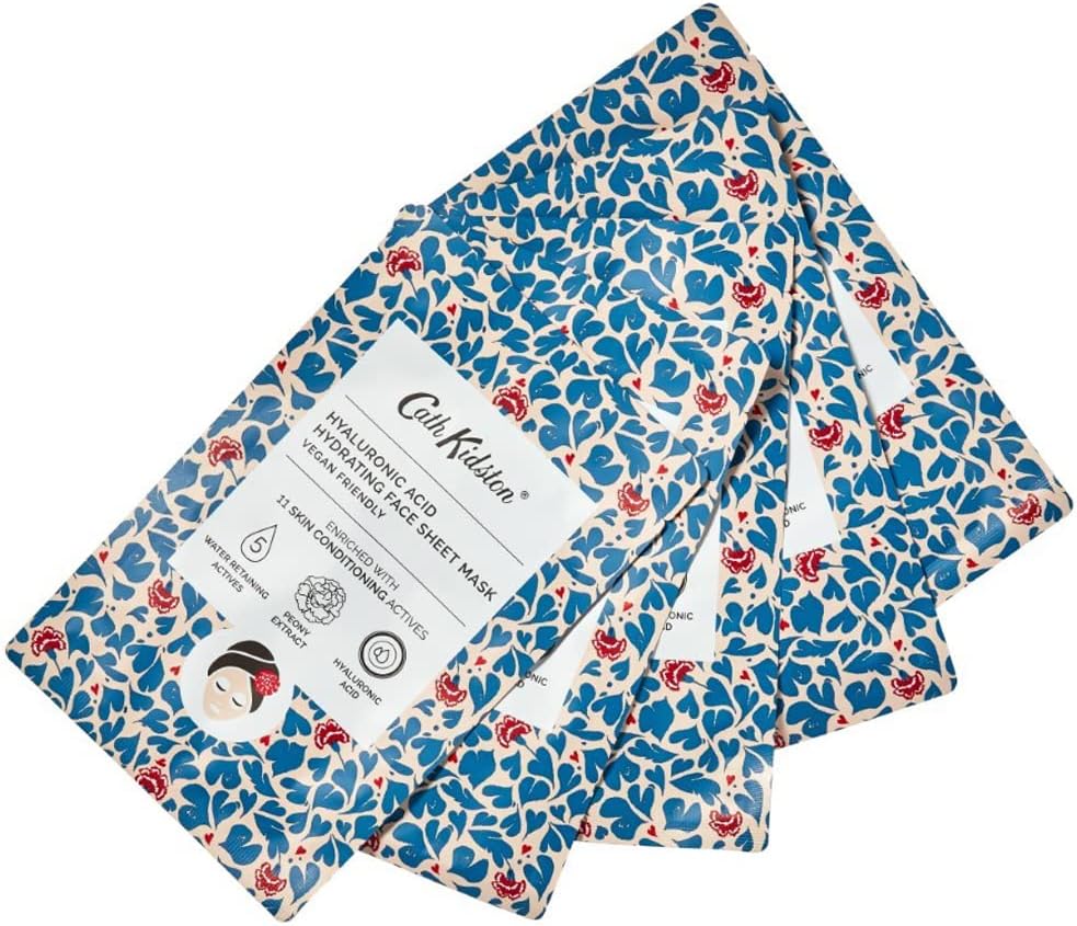 Cath Kidston Beauty Artist Kingdom Hydrating Face Sheet Masks, 5 Sheets