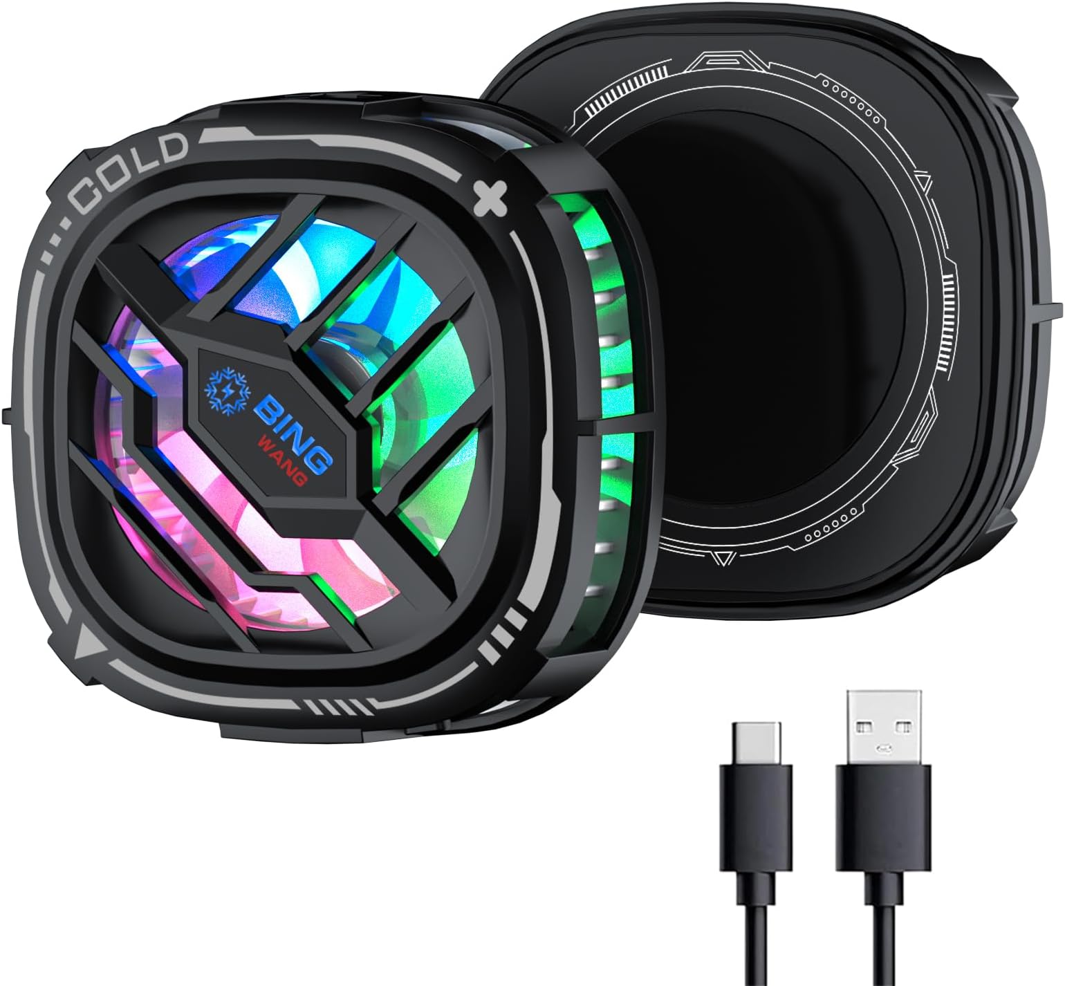 MOBILIFE Mobile Cooler, 15W Magnetic Cooling Fan for Gaming Phones, Instant Cooling with Semiconductor Technology for iPhone & Android