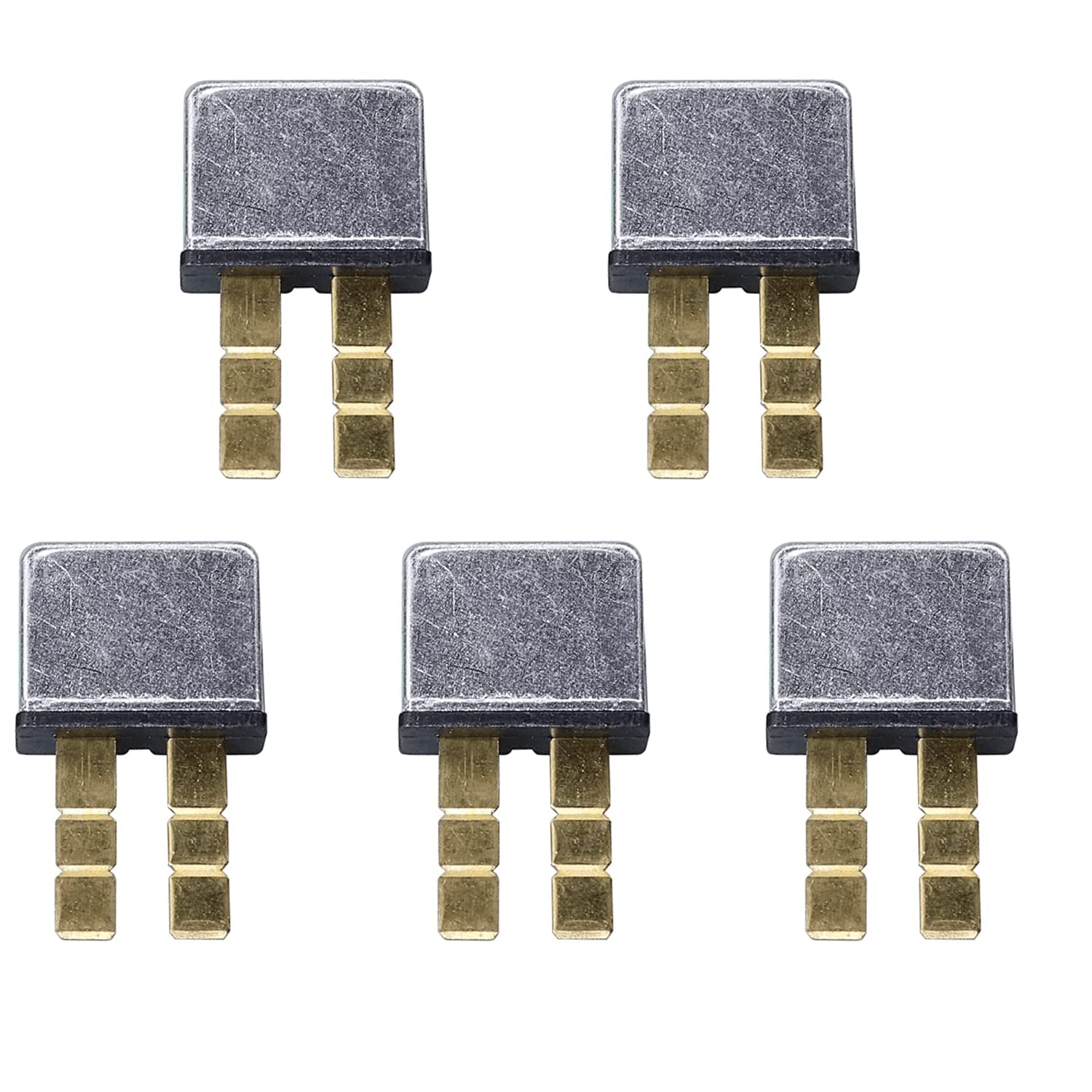 JIAKUPA 12V Snap Off 3 Sections ATC Blade Automotive Thermal Reset Circuit Breaker 5A 5pcs