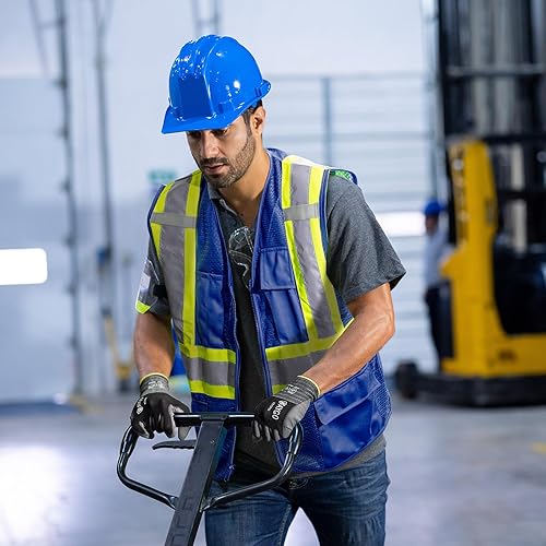 Miniatura 5 de KAYGO KG15P - Guantes de trabajo con revestimiento de poliuretano, nailon Lite, para la seguridad, revestimiento de poliuretano gris, muñeca de