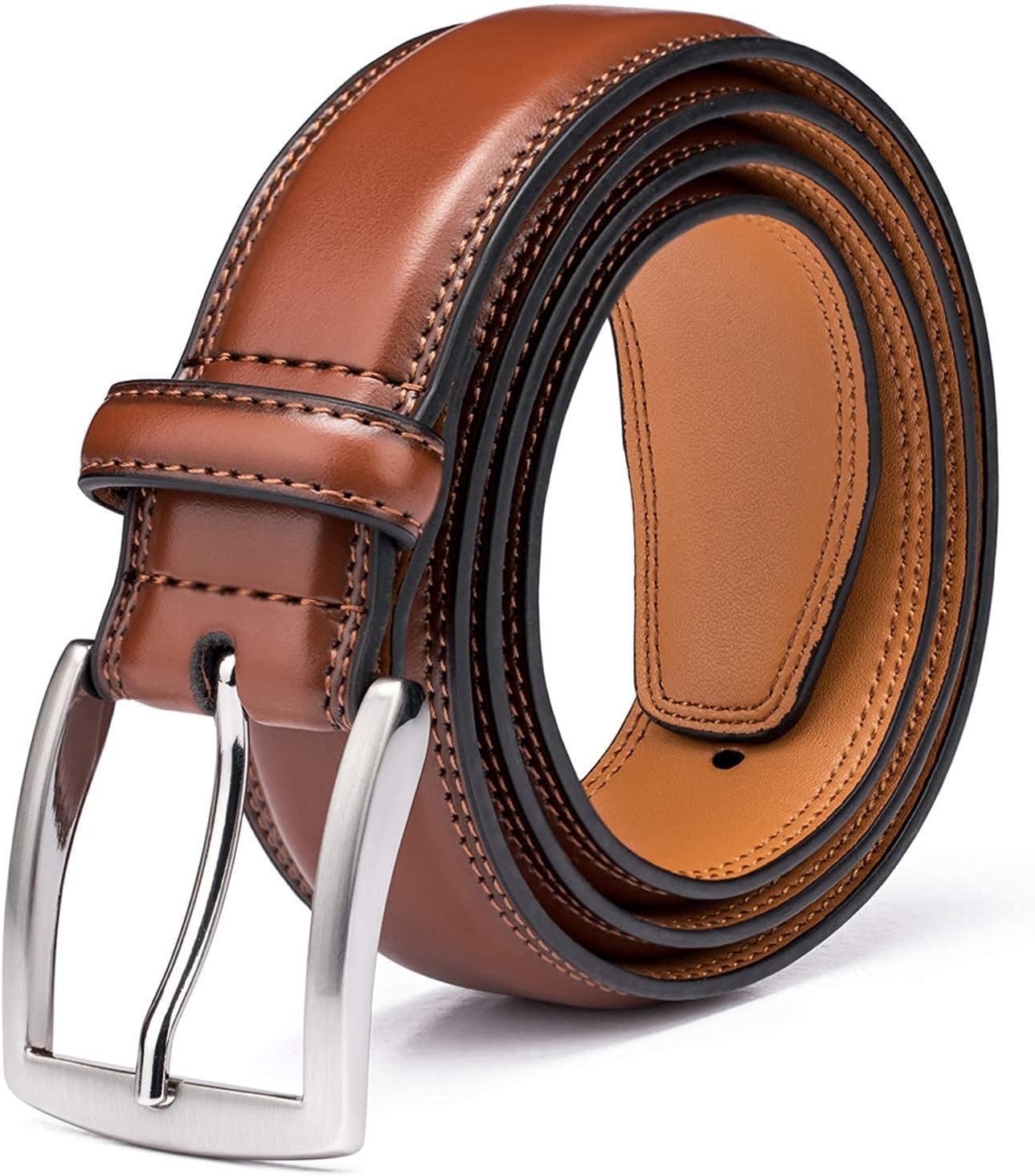 Mens Genuine Leather Dress - Classic & Fashion For Work Business And Casual Belt
