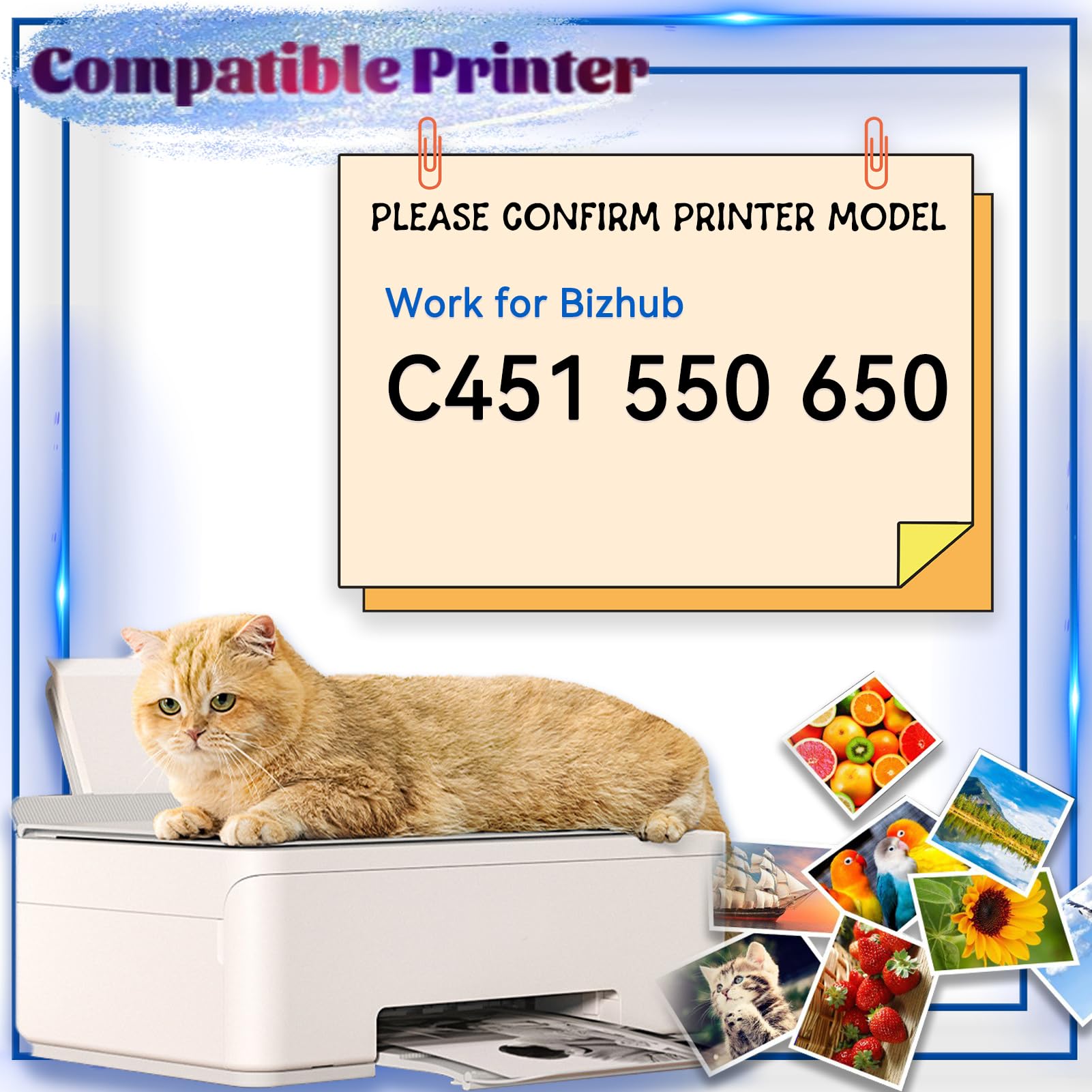 NEZIH TN611 Toner Cartridge Replacement for Konica Minolta Printer,Works for Bizhub C451 550 650 Magenta