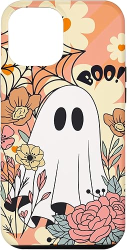 Miniatura 10 de Funda para iPhone 13 Halloween Teléfono Fantasma Calabaza Murciélago Spiderweb Flores Boo