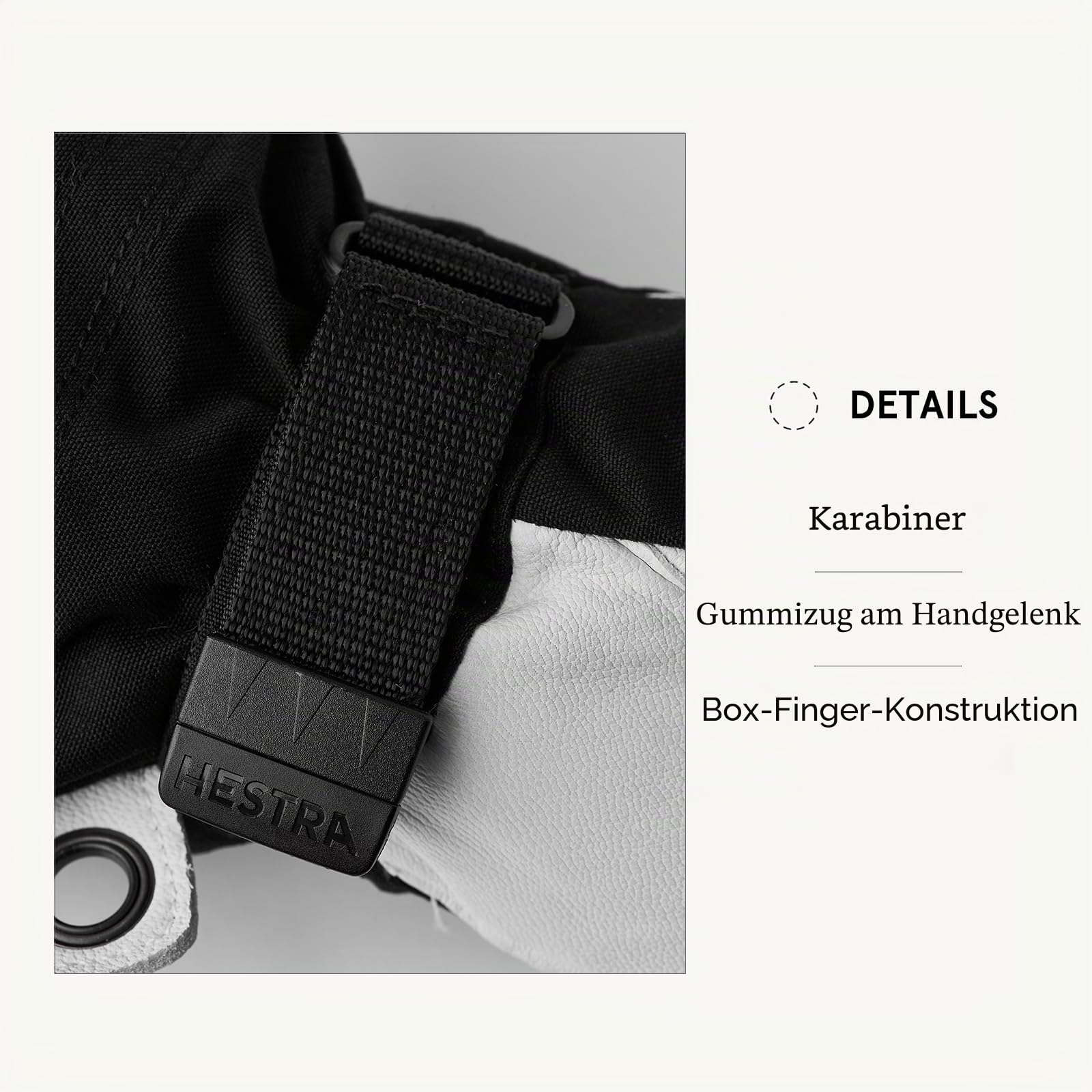 Hestra Armee Leder Heli Ski Handschuh Damen