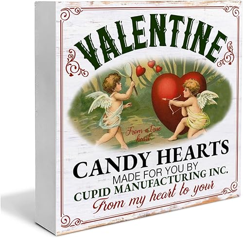 Decoración de San Valentín, decoración del día de San Valentín, dulces de San Valentín, corazones de madera, decoración del día de San Valentín,