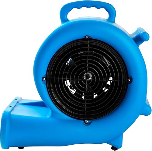 Miniatura 6 de Mounto Ventilador de secado de suelo Air Mover de 13hp de 2000 cfm, motor de aire de 3 velocidades con salida GFCI doble, cable de alimentación de