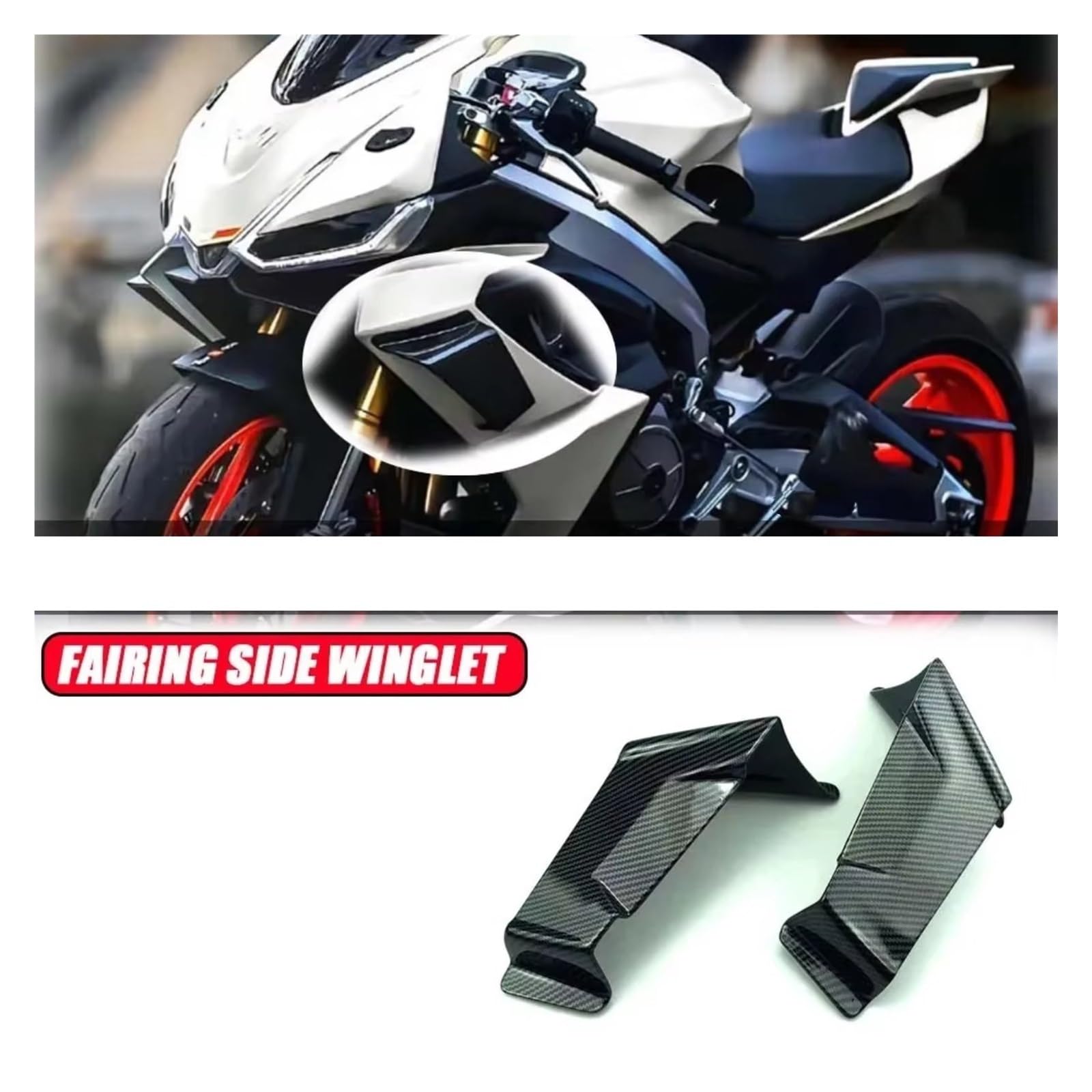 Motorrad-Flügelspoiler Für Aprilia RS 660 Für Tuono 660 Aerodynamisches Winglet
