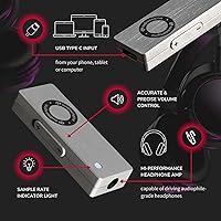 Vista 4 de Audioengine DAC3. Convertidor de señal digital a analógica de 32-bits para auriculares móviles para música y audio de alta resolución