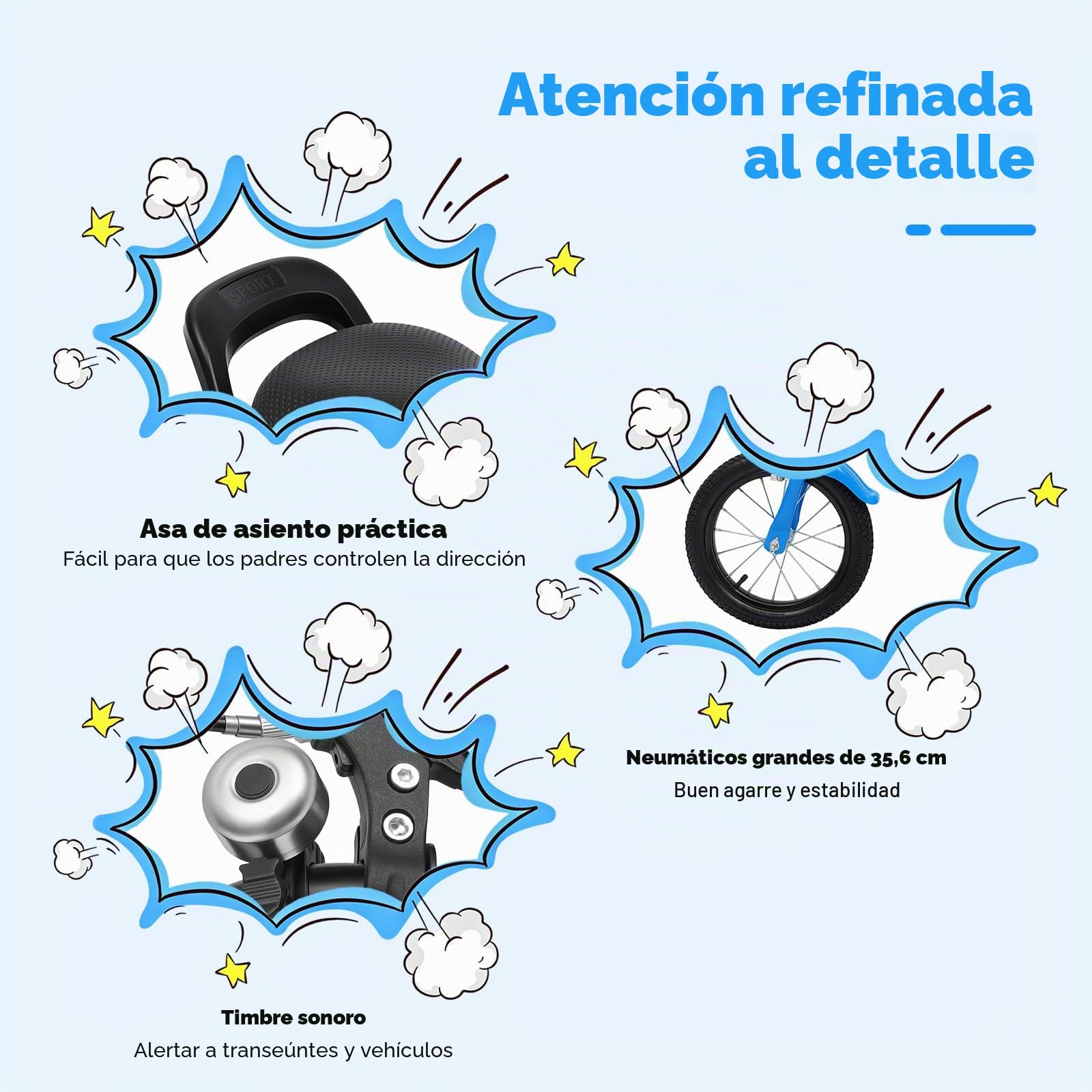 Bicicleta infantil de 14 pulgadas para niños y niñas, aleación de acero al carbono, con ruedas estabilizadoras para ajustar la altura, bicicleta para niños a partir de 3-6 años, vehículos de