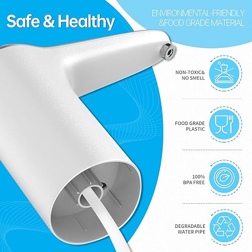 Miniatura 4 de VINMEN Bomba de botella de agua de 5 galones, dispensador de botellas de agua, bomba de agua para jarra de 5 galones, bomba de agua potable