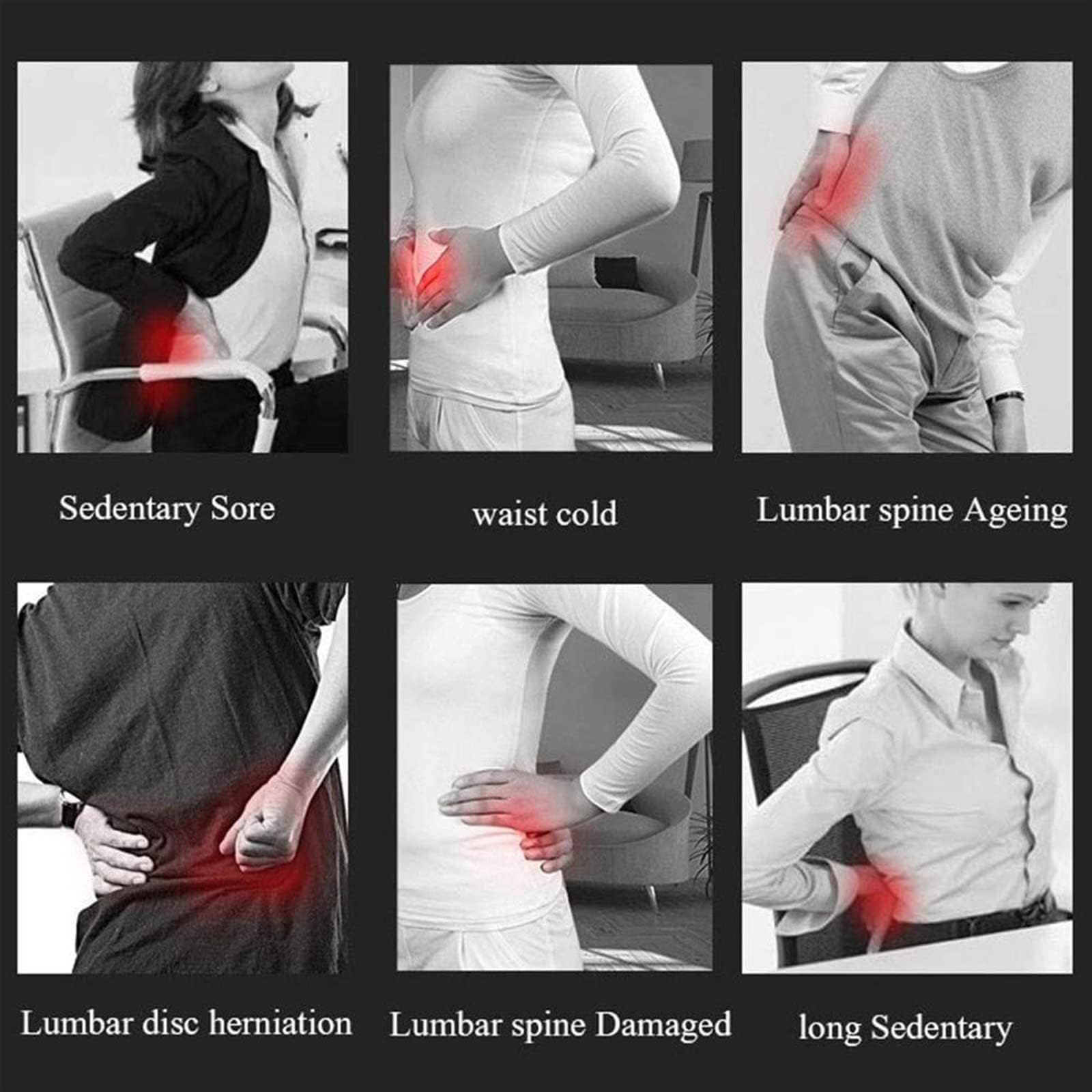 Soporte de espalda para hombre y mujer Cinturón de descompresión lumbar Bariátrico Abdominal Estómago Carpeta Obesidad Cinturón Post Cirugía Barriga Cintura Compresión Envoltura (Negro XL)
