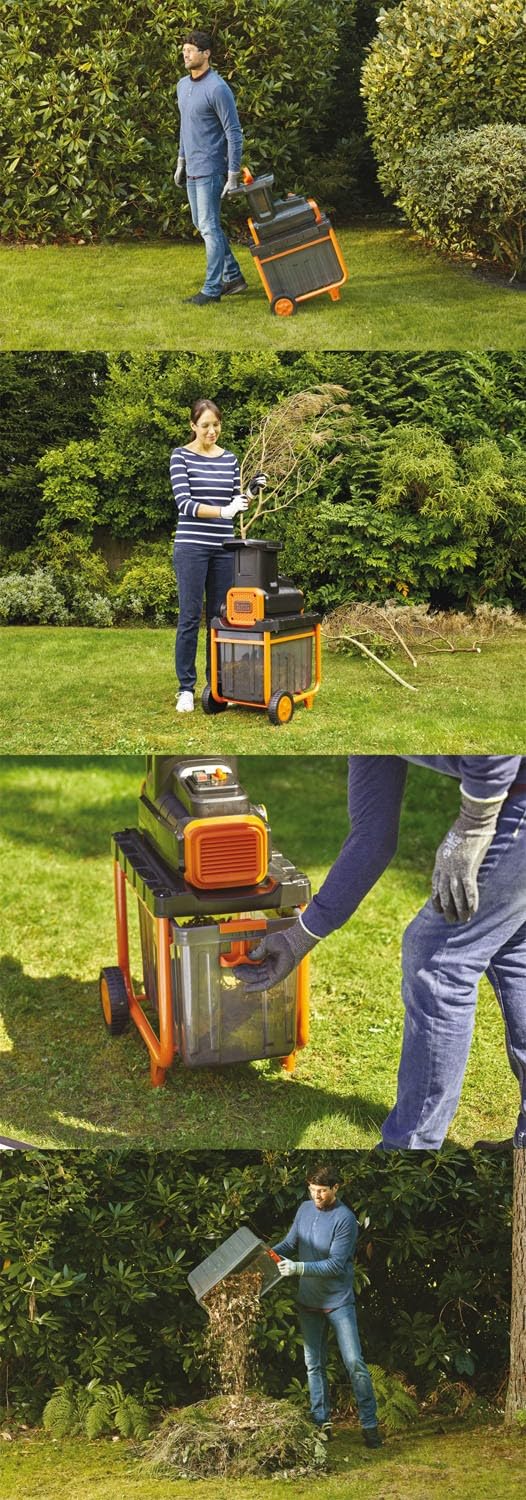 Biotrituratore da giardino 2800 W Black + Decker BEGAS 5800 -