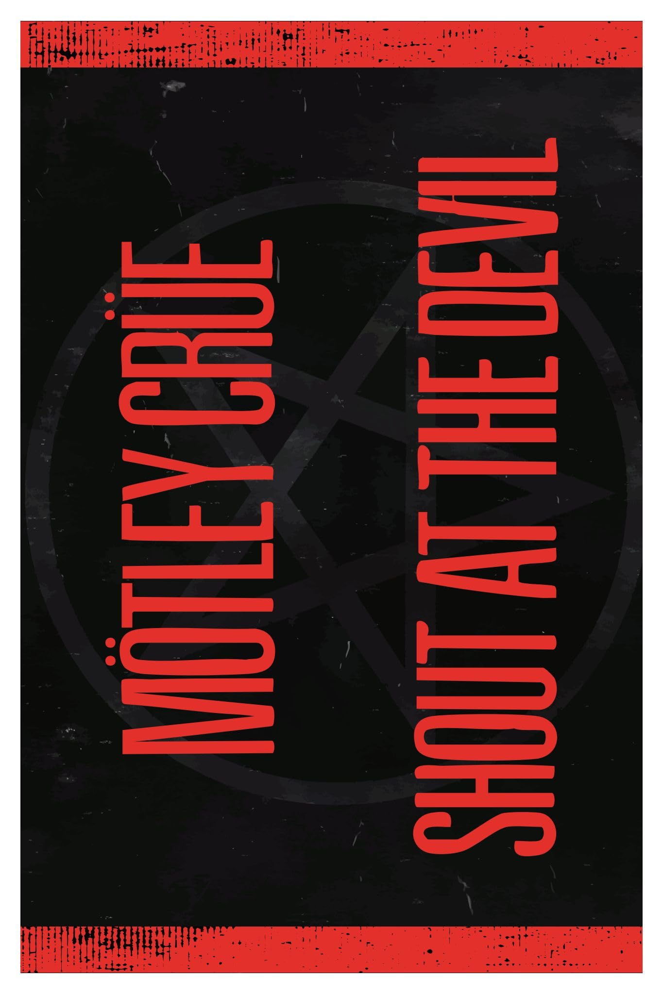 Desert Cactus Motley Crue Poster 11 x 17 Inch Room Office Décor Decoration Official Fan Gear (11x17 inch,Design F, Paper)