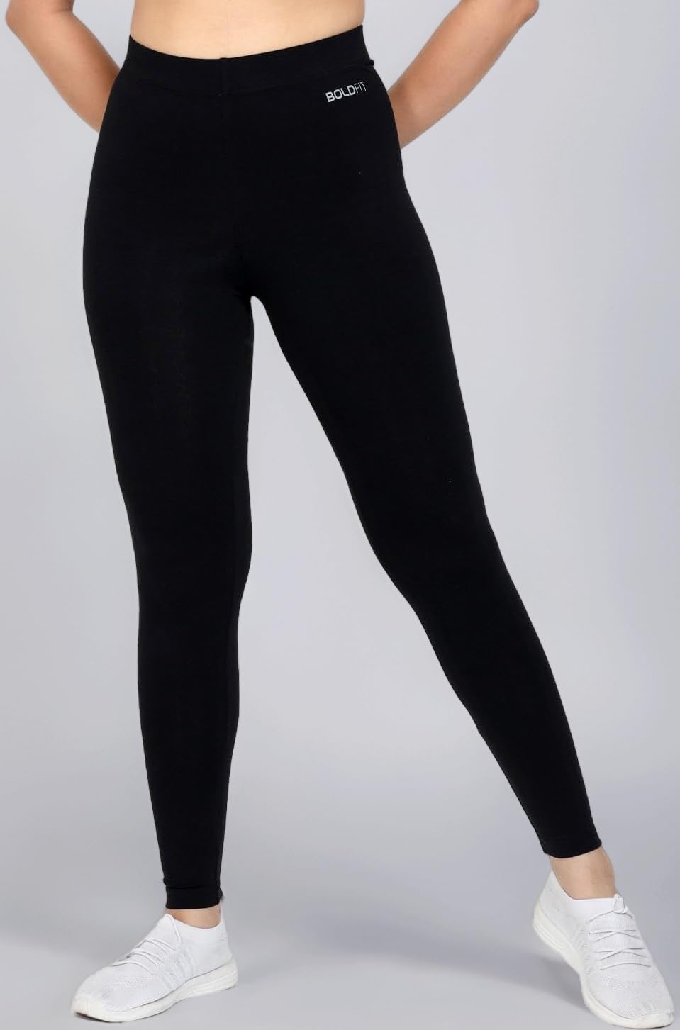 Women's Cotton Stretchable Skinny Fit Mid Rise Yoga Pants - Fitness Leggings, Multipurpose Track Pants, Gym Tights, Active Wear Lower