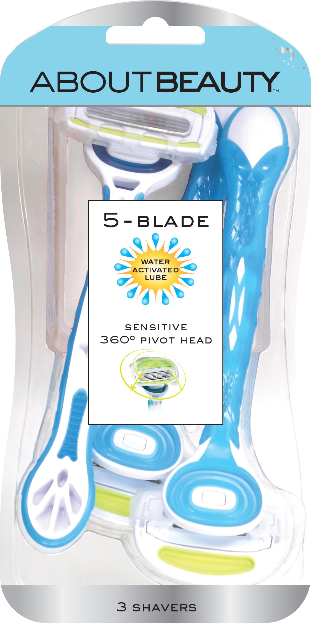 About Beauty 5 Blade Water Activated Disposable Razors,