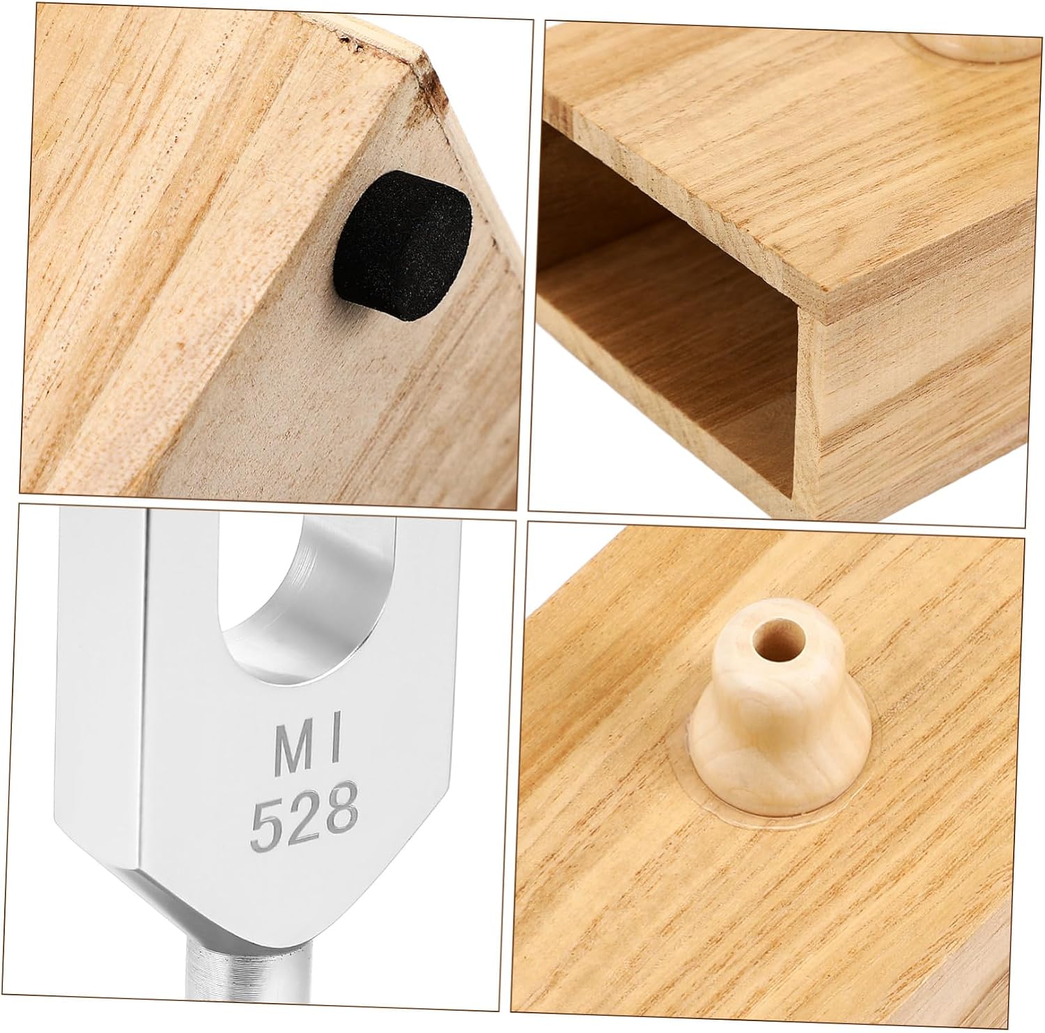 Tuning Fork with Resonator Box Mallet Durable Aluminum Alloy Instrument for Sound Healing Yoga Meditation and Tuning Applications
