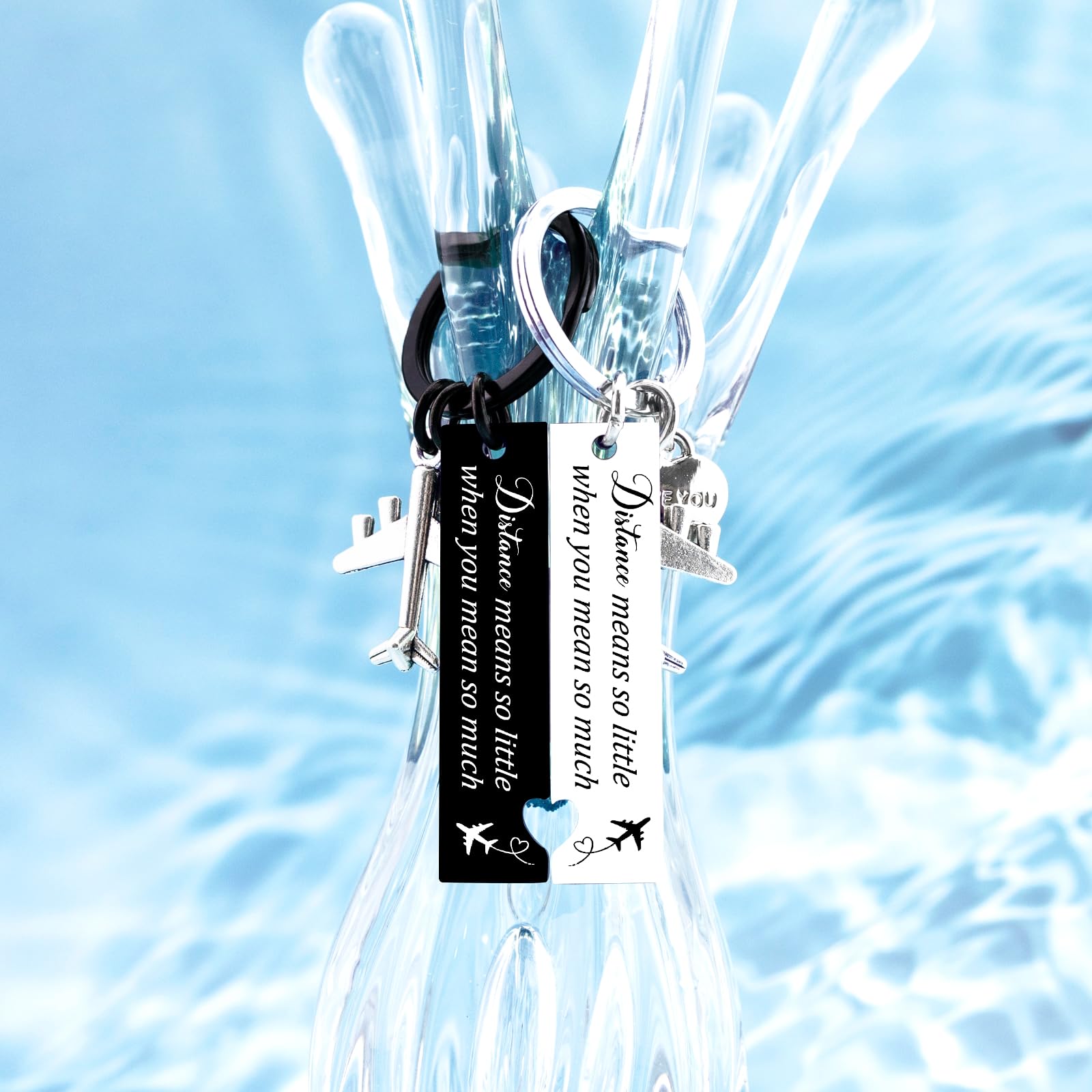 Long Distance Relationship Gifts For Couple Gifts For Boyfriend Girlfriend 2 Pcs Matching Keychains For Couples National Girlfriends Day Gift Him And Her Couple Gift Anniversary Valentine's Day