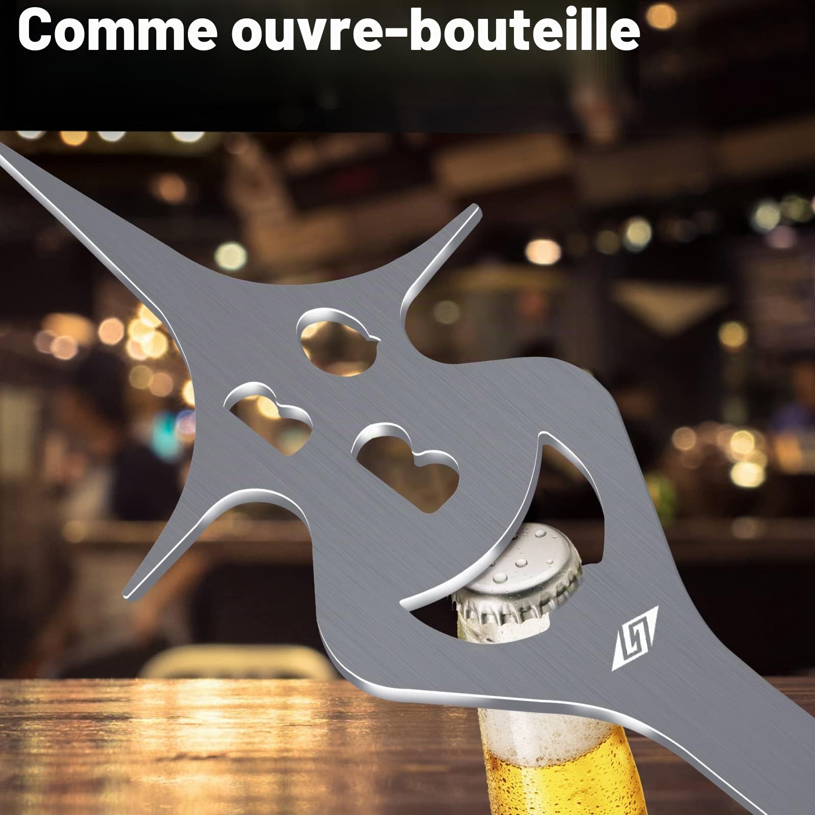 Accessoires de barbecue Funy, Fourchette de barbecue 6 en 1, Fourchette à découper, Outils de barbecue personnalisés, Fourchette à viande de 35 cm de long, Cadeaux surprises pour hommes
