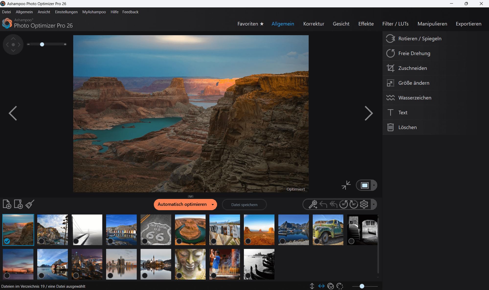 Photo Optimizer 26, Bildbearbeitungssoftware, Automatische Fotobearbeitung, Bildkorrektur per Klick, Stapelverarbeitung, Perspektivkorrektur & Porträt-Retusche, für Win 11/10