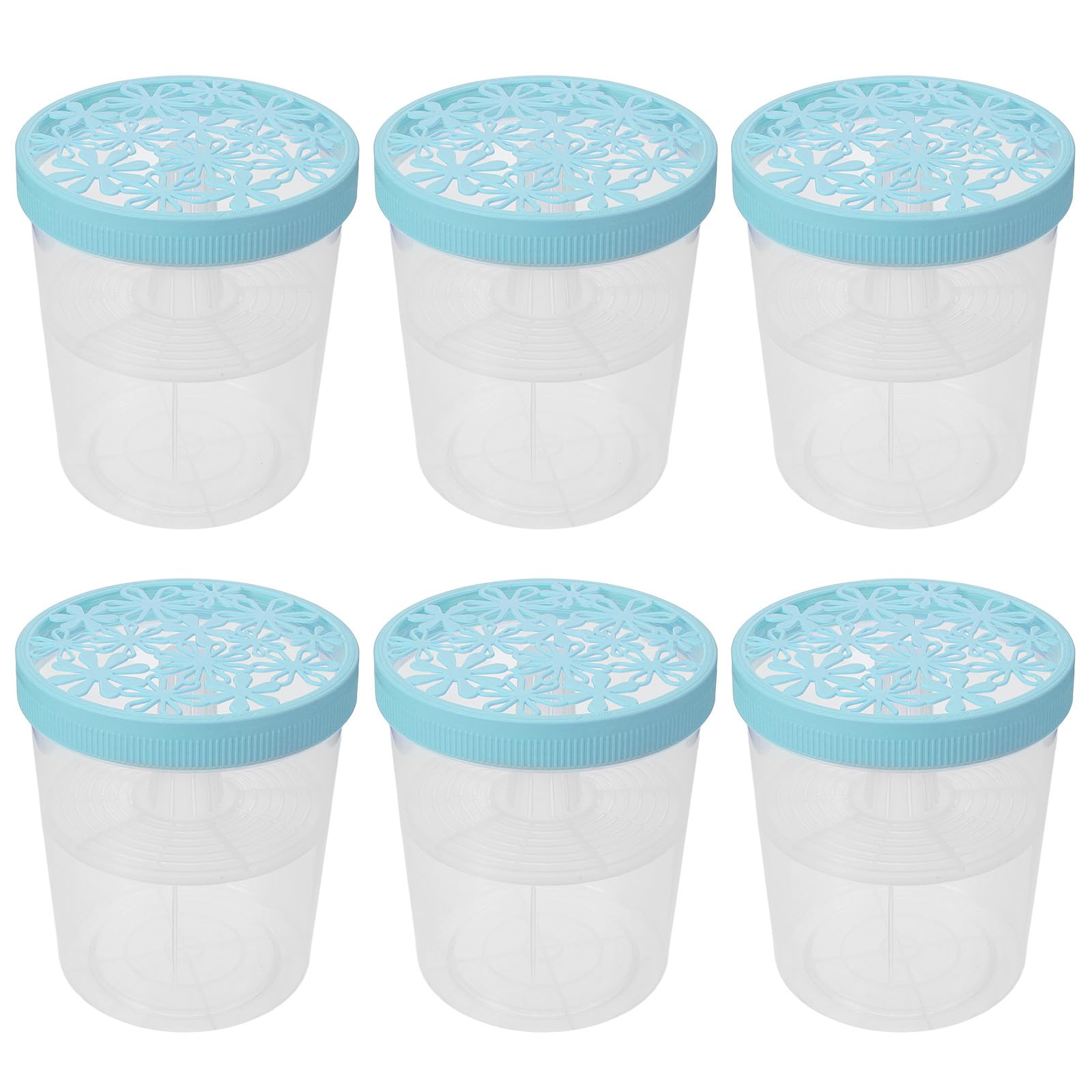 Seau déshumidificateur réutilisable bleu et boîtes absorbeuses d'humidité pour la maison