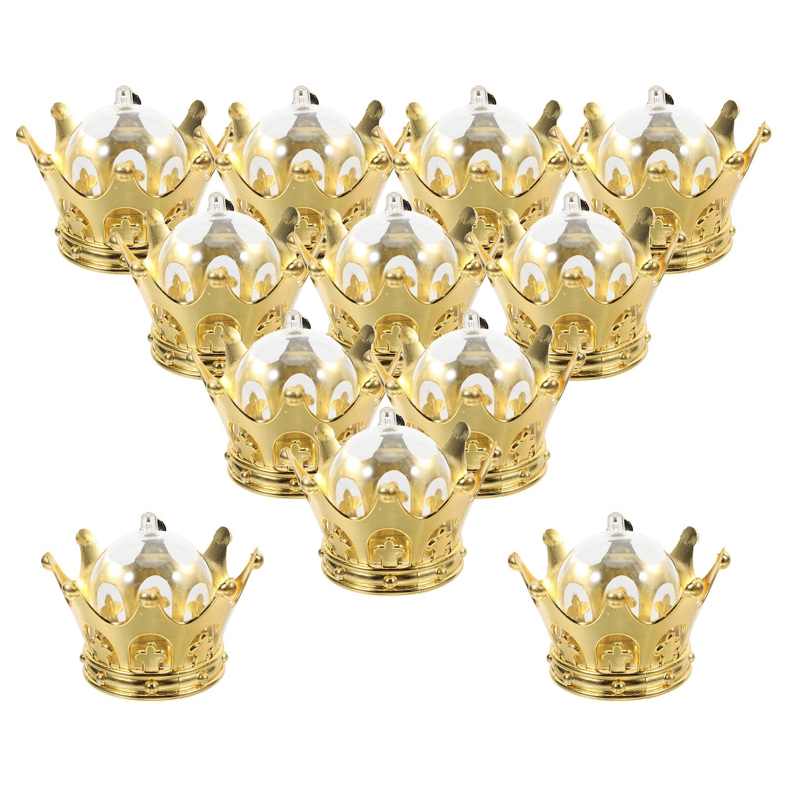 Scatole di Caramelle a Forma di Corona Dorata Porta Caramelle per Feste da 36 Pezzi Contenitori per Bomboniere di Nozze e Compleanni Piccole Scatole per Cioccolatini Decorative