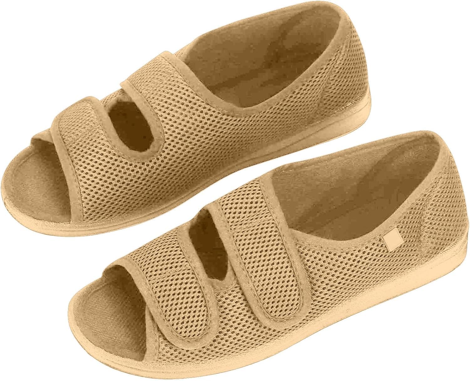 Damskie kapcie na spuchnięte stopy Regulowane buty ortopedyczne Komfortowe buty dla osób starszych Obuwie chirurgiczne na buty dla diabetyków Antypoślizgowe sandały z odkrytymi palcami na ar