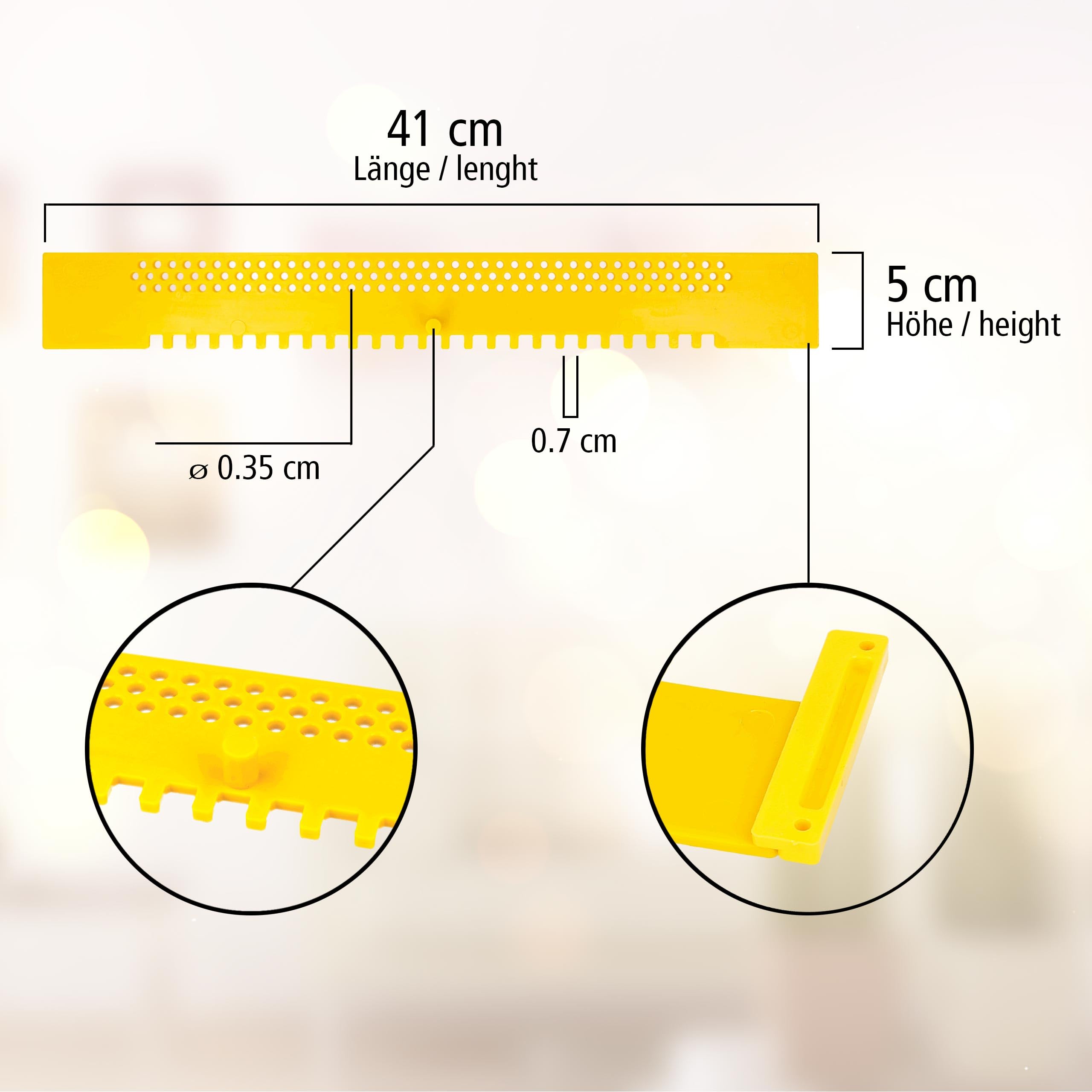 Porte pour Ruche 5 pièces Plastique Réducteur de Trou d'entrée pour Abeilles Longueur 410mm x 50mm avec charnières pour la Fixation