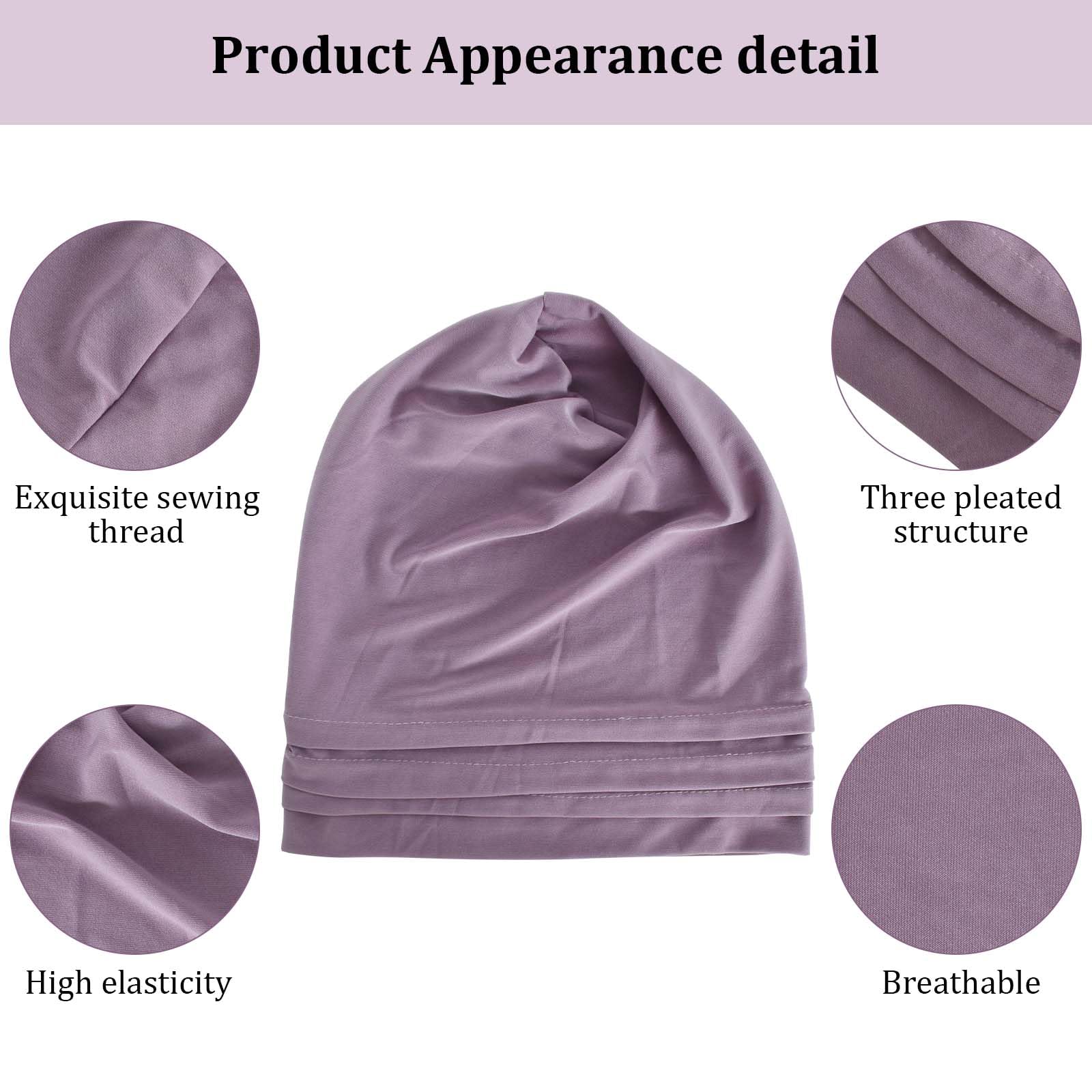 Gorra Quimio Mujer 2 Piezas, Gorro para Quimioterapia Fino y Suave