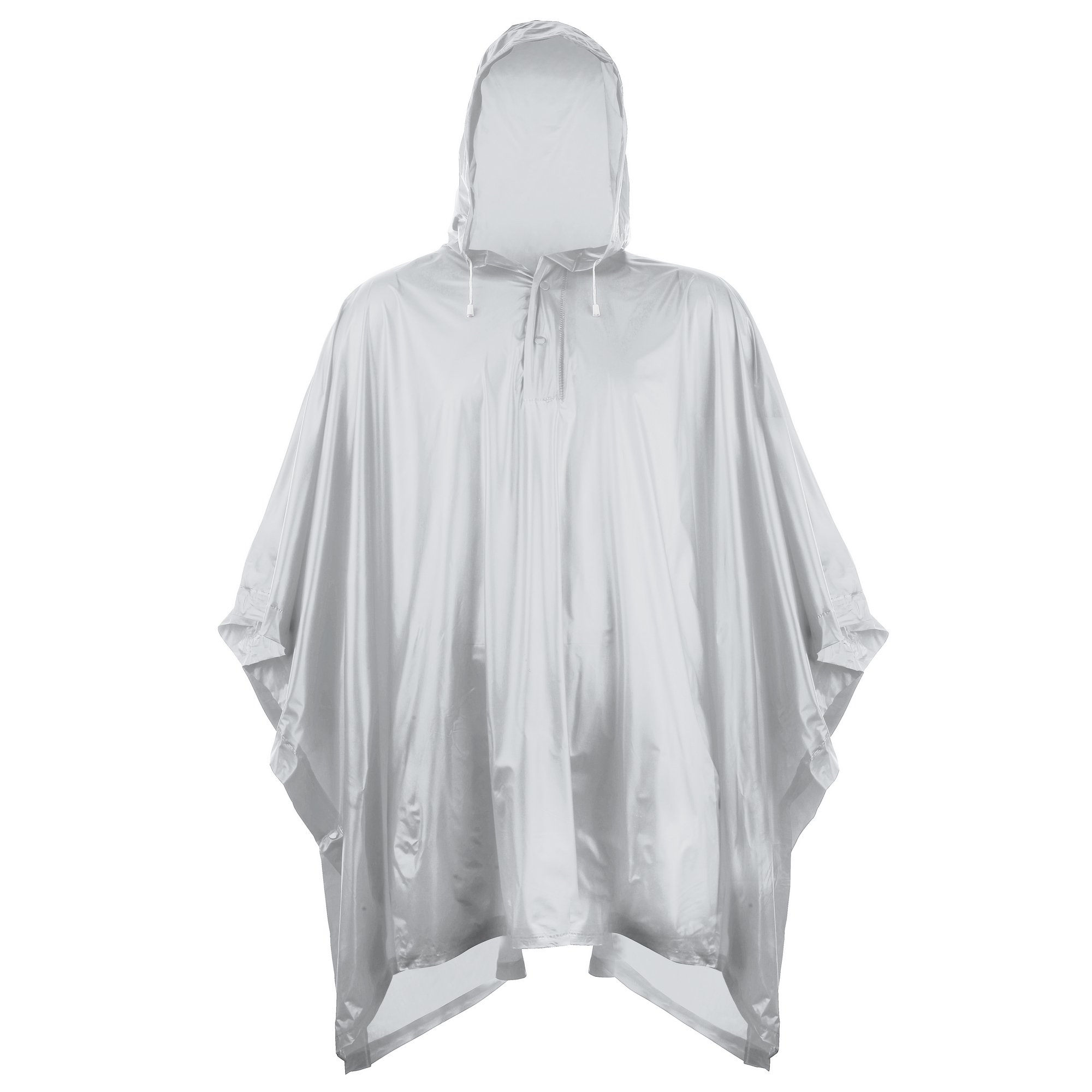 Splashmacs Unisex Adults Plastic Poncho / Rain Mac (One Size) (Silver)